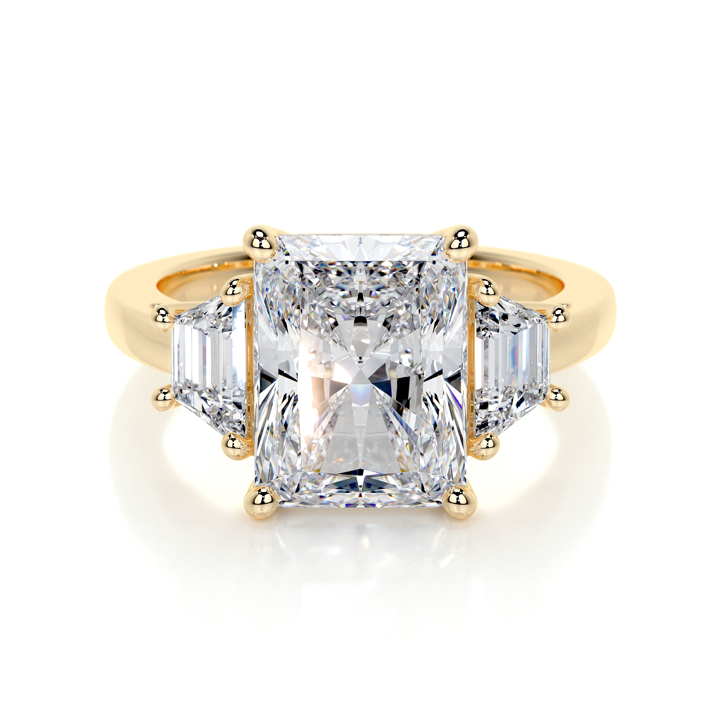 Skylar Lab Grown Diamond Ring -18K Yellow Gold