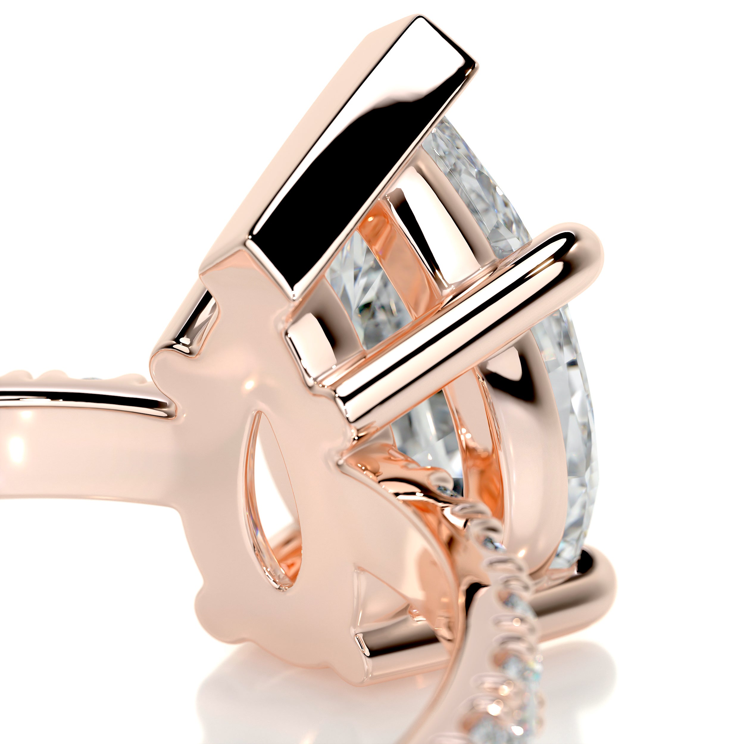 Hailey Diamond Engagement Ring -14K Rose Gold
