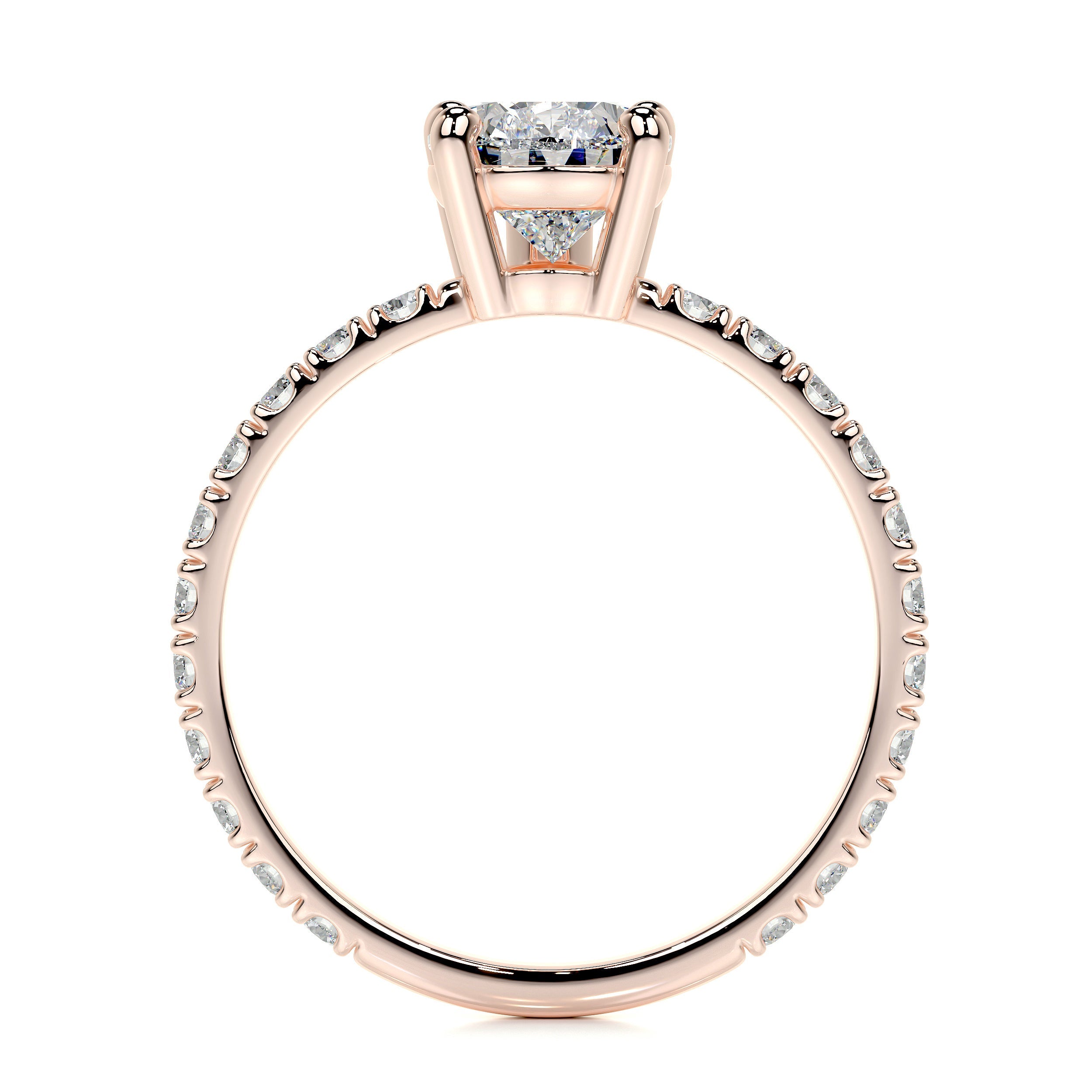 Hailey Lab Grown Diamond Ring (2 Carat) -14K Rose Gold