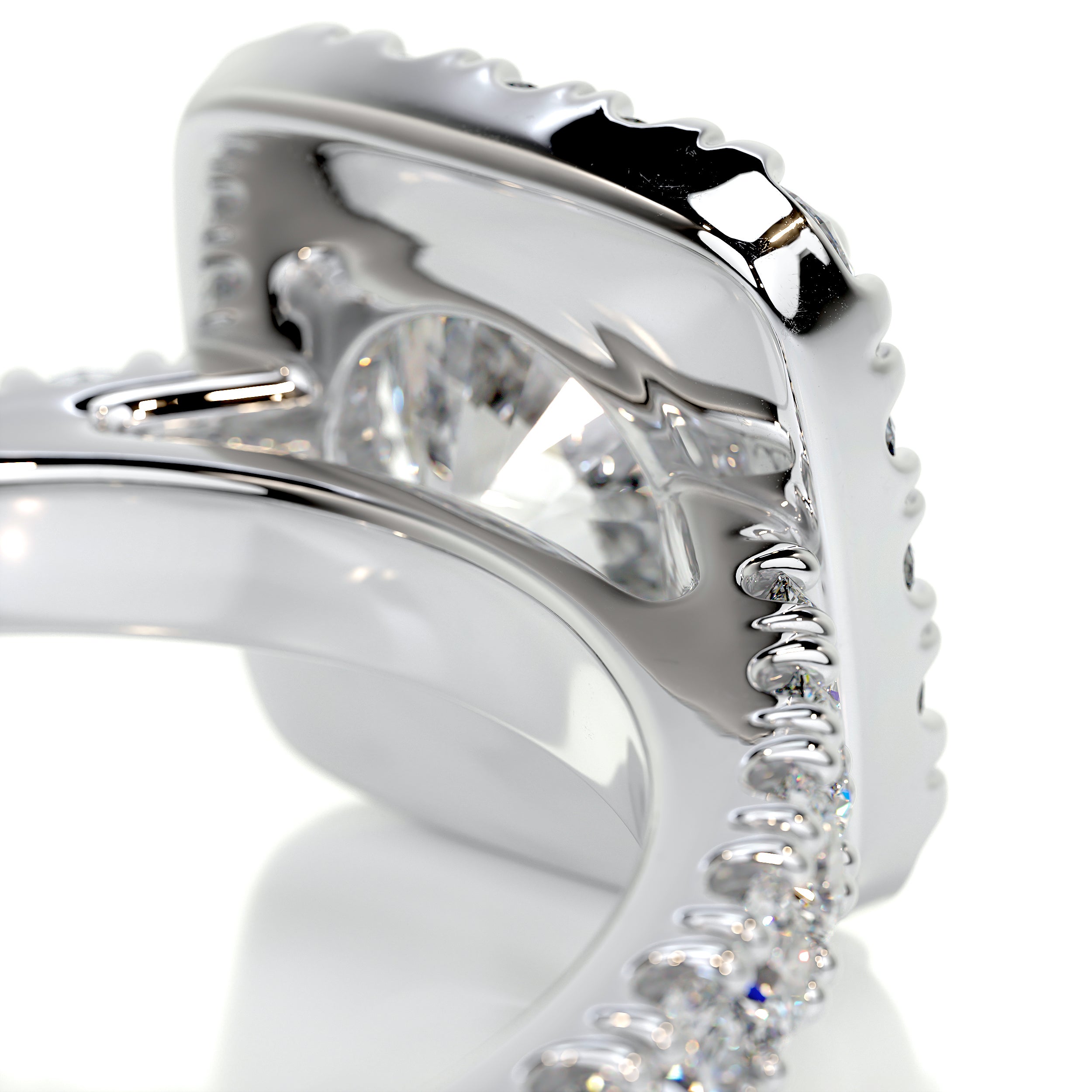 Sienna Diamond Engagement Ring -18K White Gold