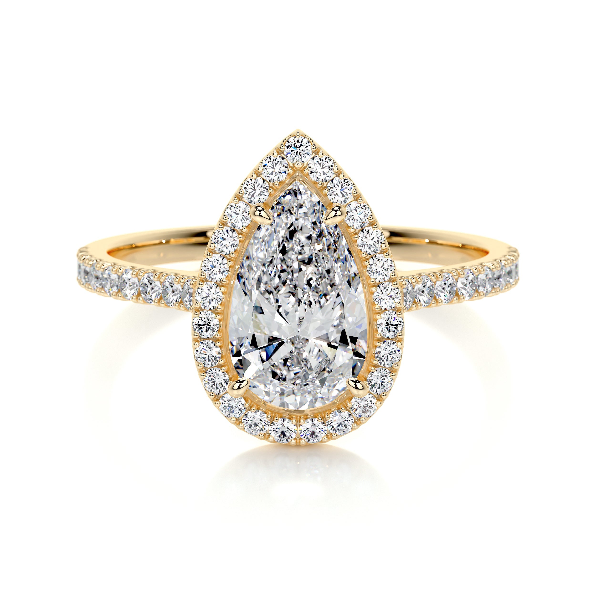 Sophia Lab Grown Diamond Ring -18K Yellow Gold