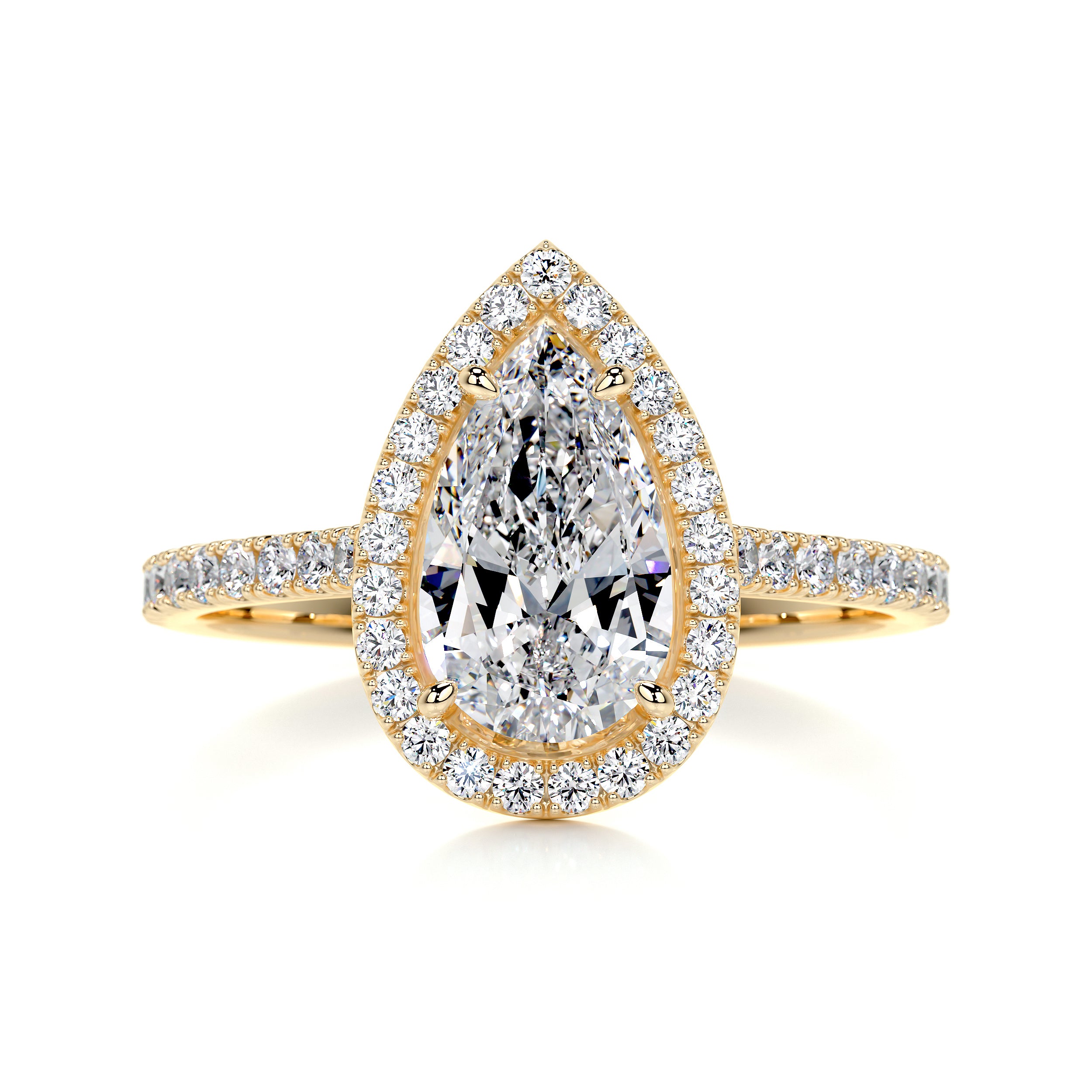 Sophia Diamond Engagement Ring -18K Yellow Gold