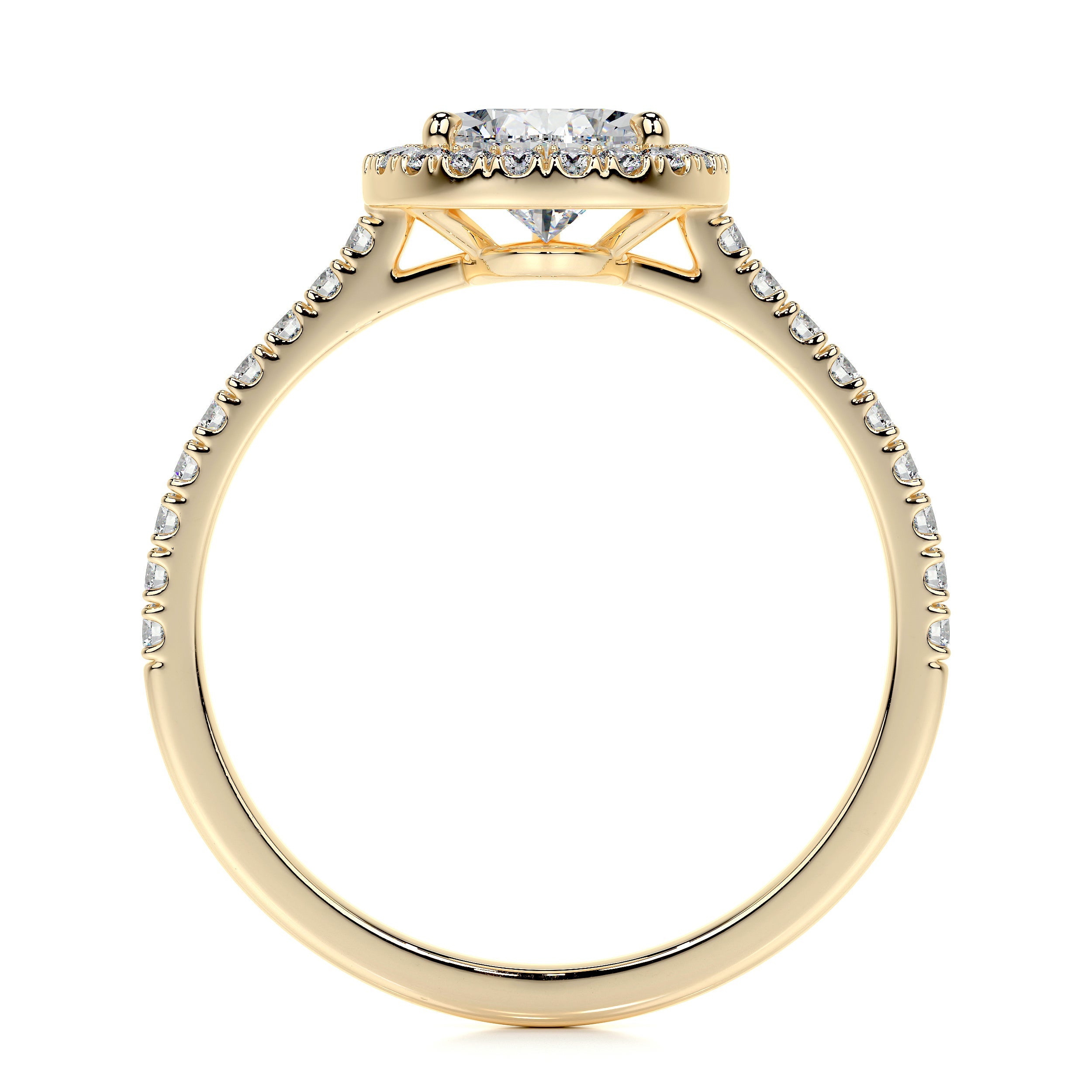 Sophia Lab Grown Diamond Ring -18K Yellow Gold