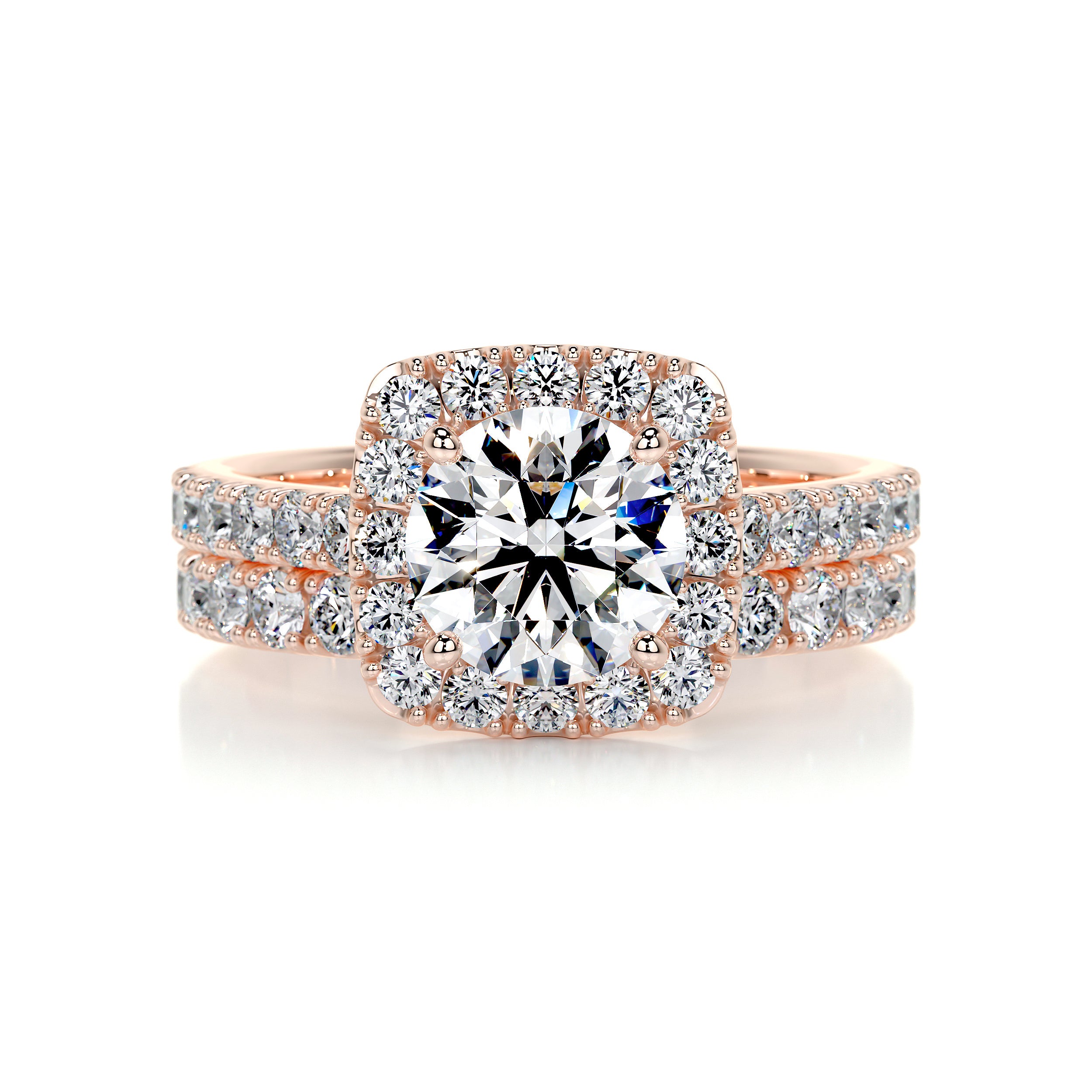 Sienna Diamond Bridal Set -14K Rose Gold