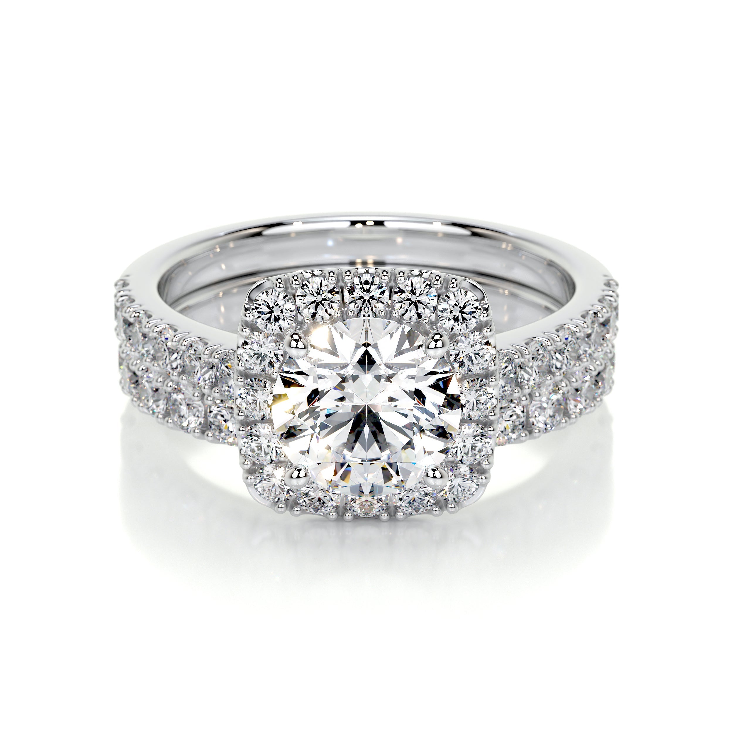 Sienna Lab Grown Diamond Bridal Set -14K White Gold