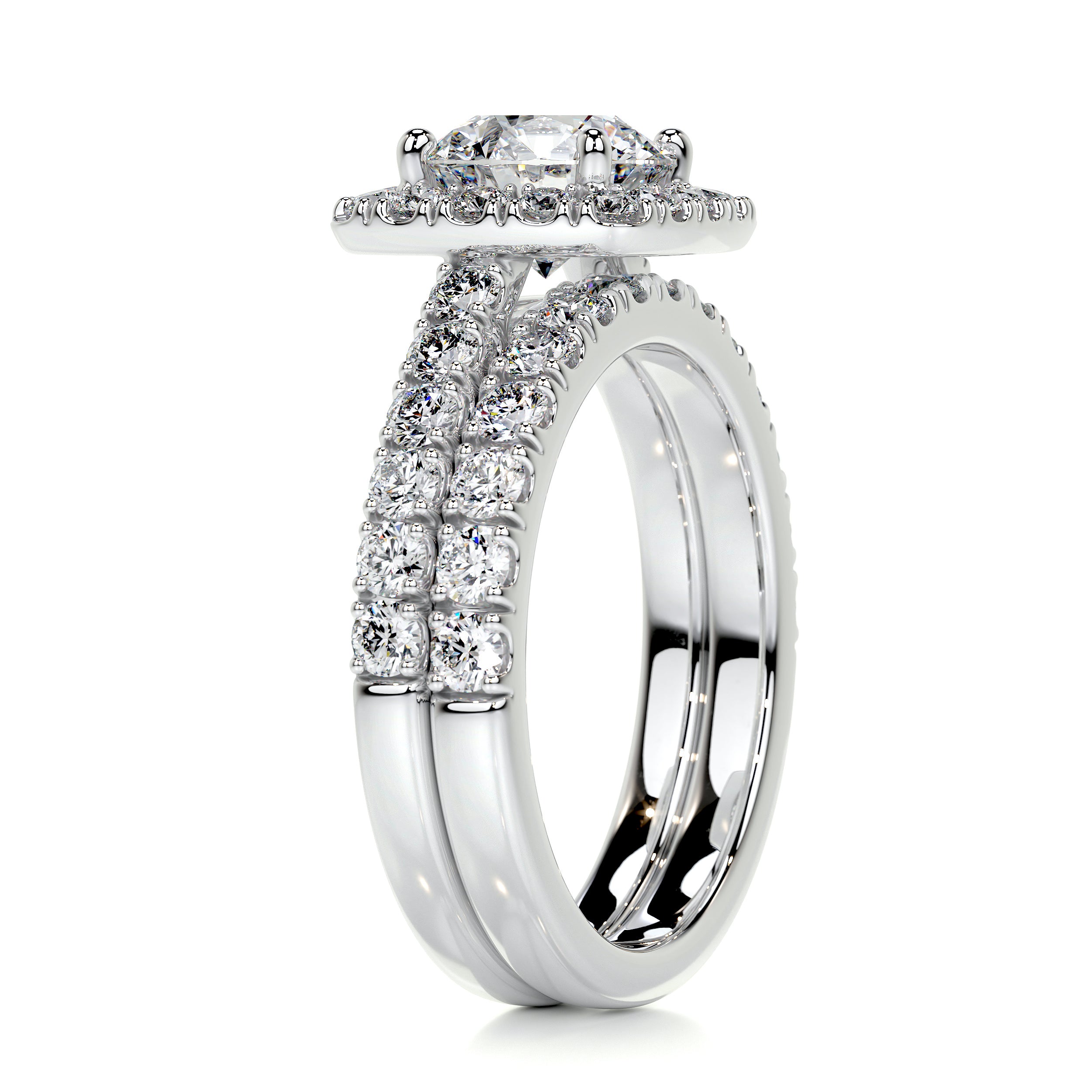 Sienna Diamond Bridal Set -14K White Gold