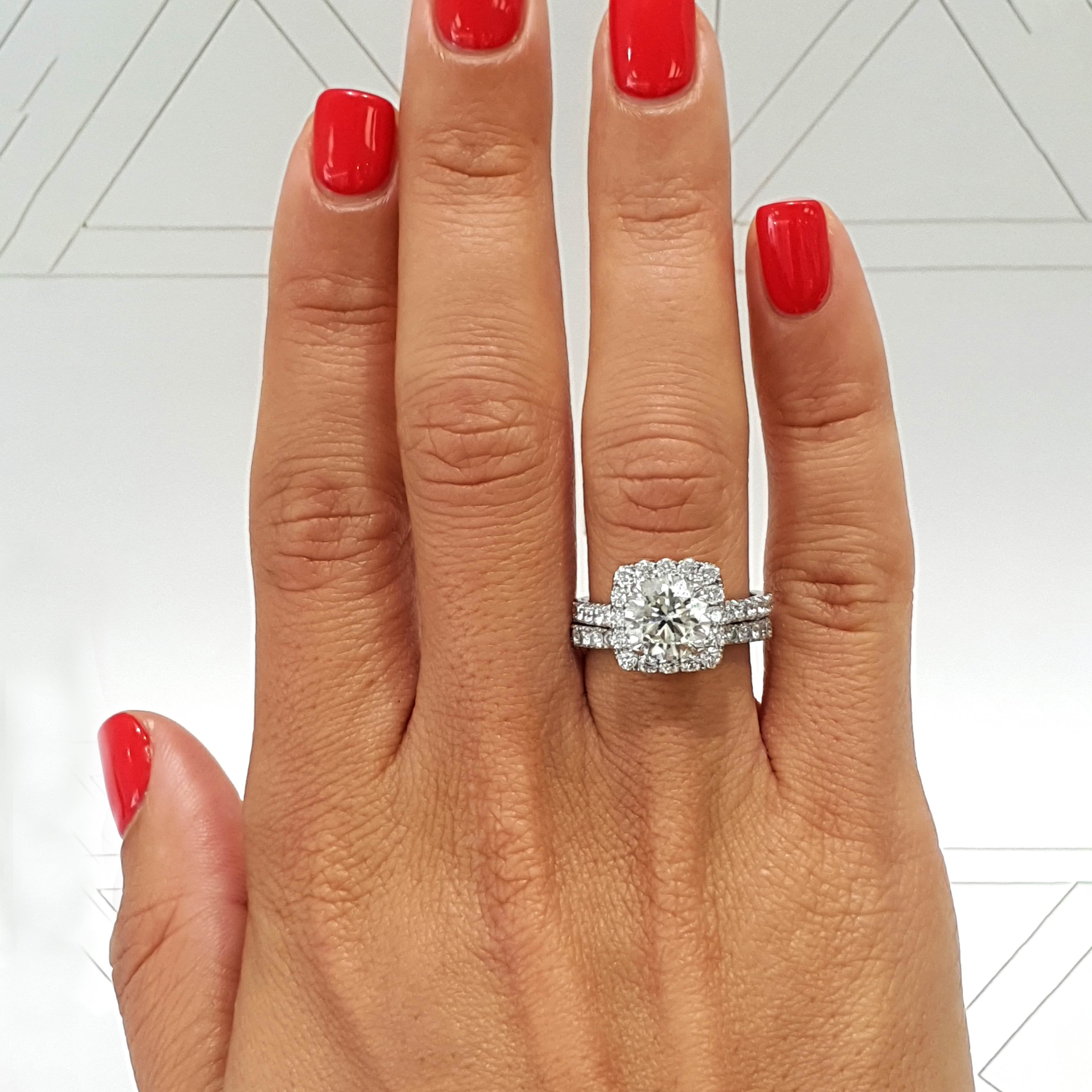 Sienna Lab Grown Diamond Bridal Set -18K White Gold