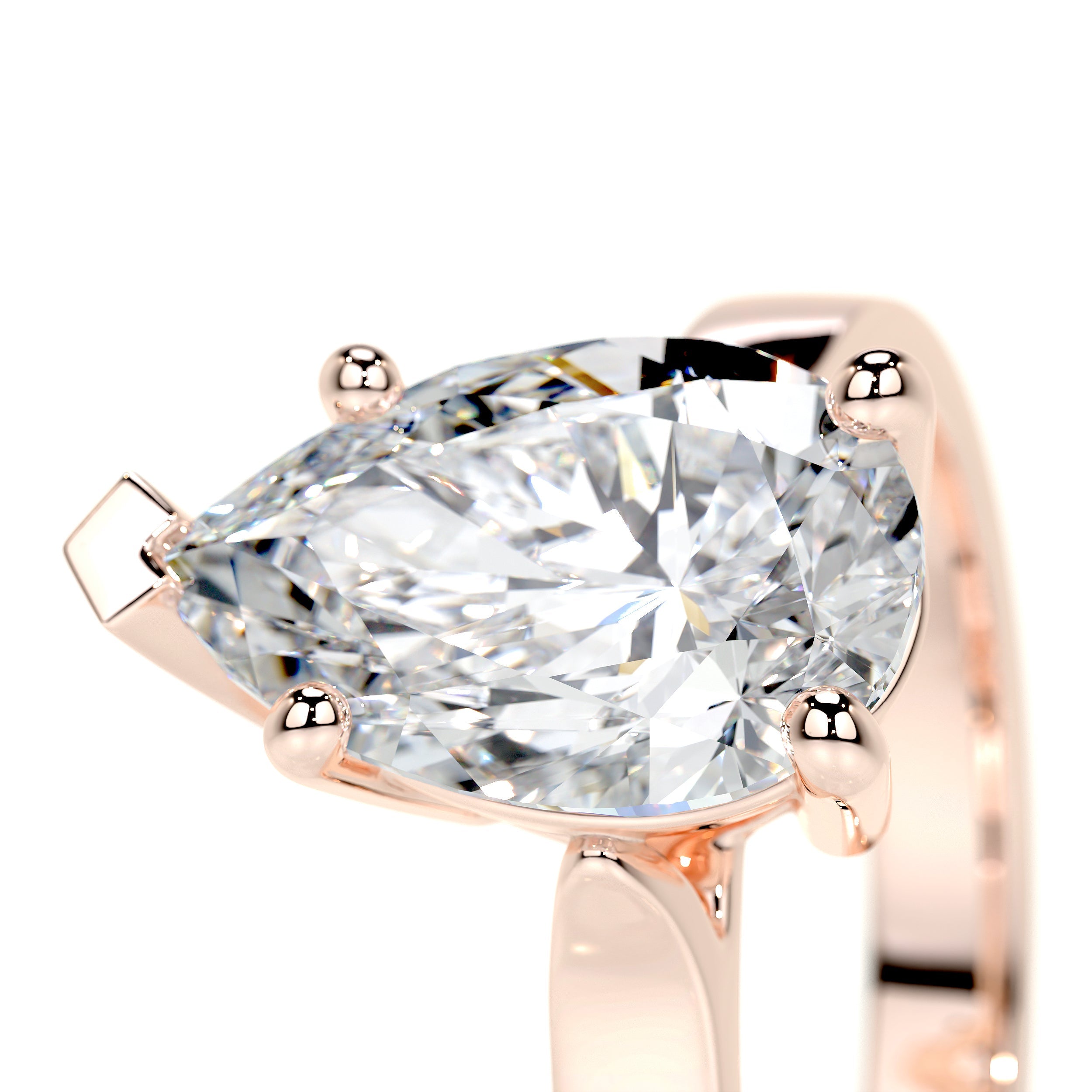 Jessica Lab Grown Diamond Ring (2 Carat) -14K Rose Gold
