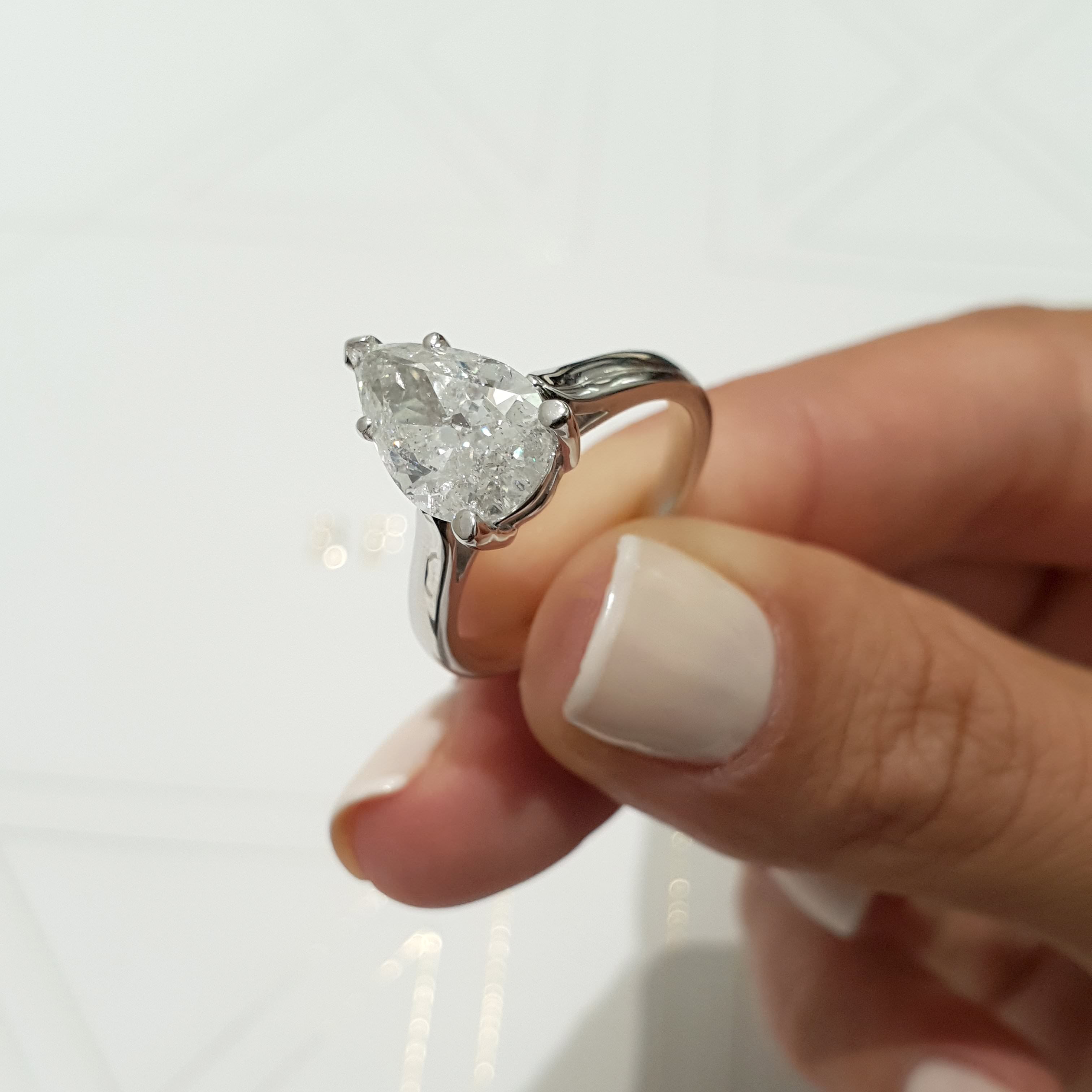 Jessica Lab Grown Diamond Ring (2 Carat) -Platinum