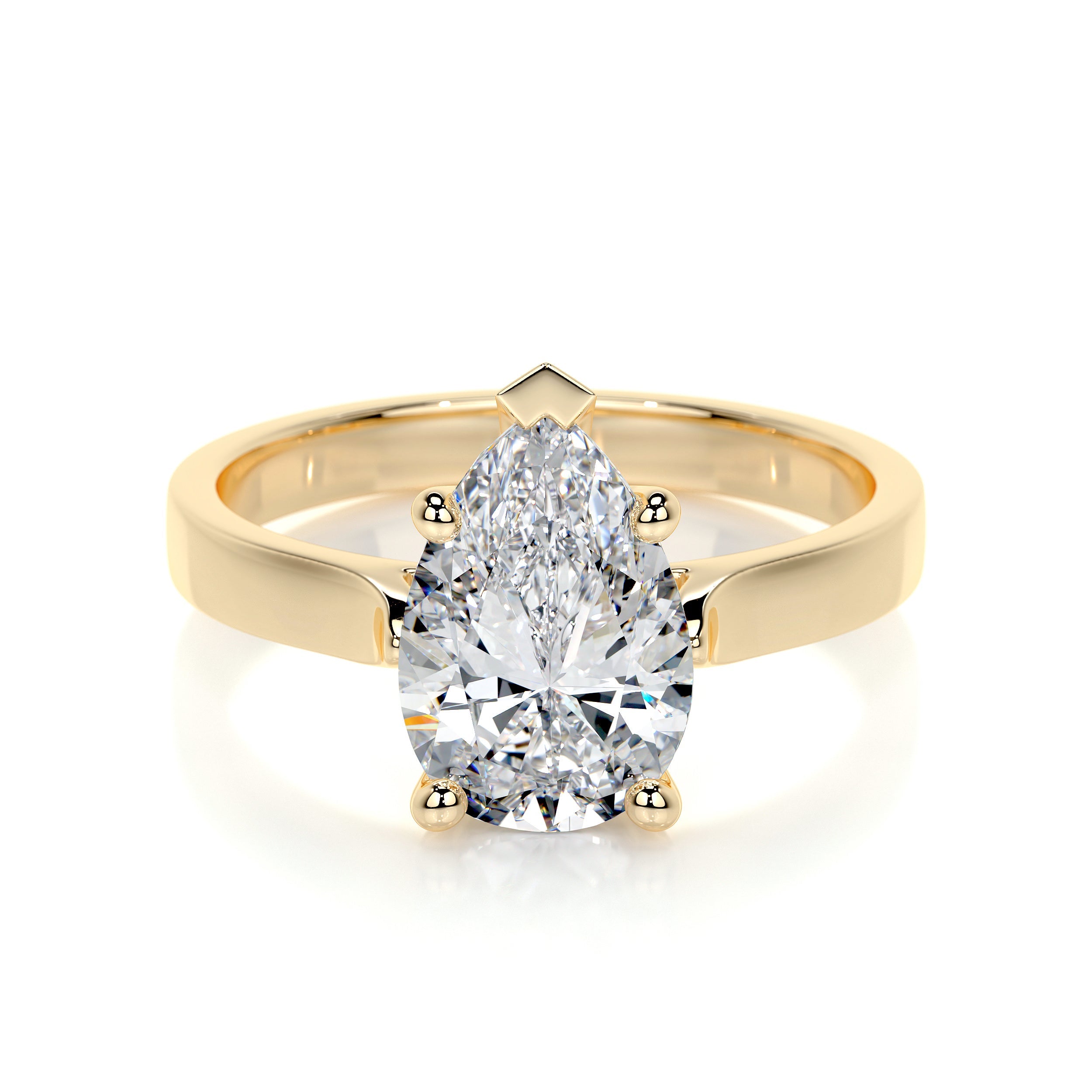 Jessica Lab Grown Diamond Ring (2 Carat) -18K Yellow Gold