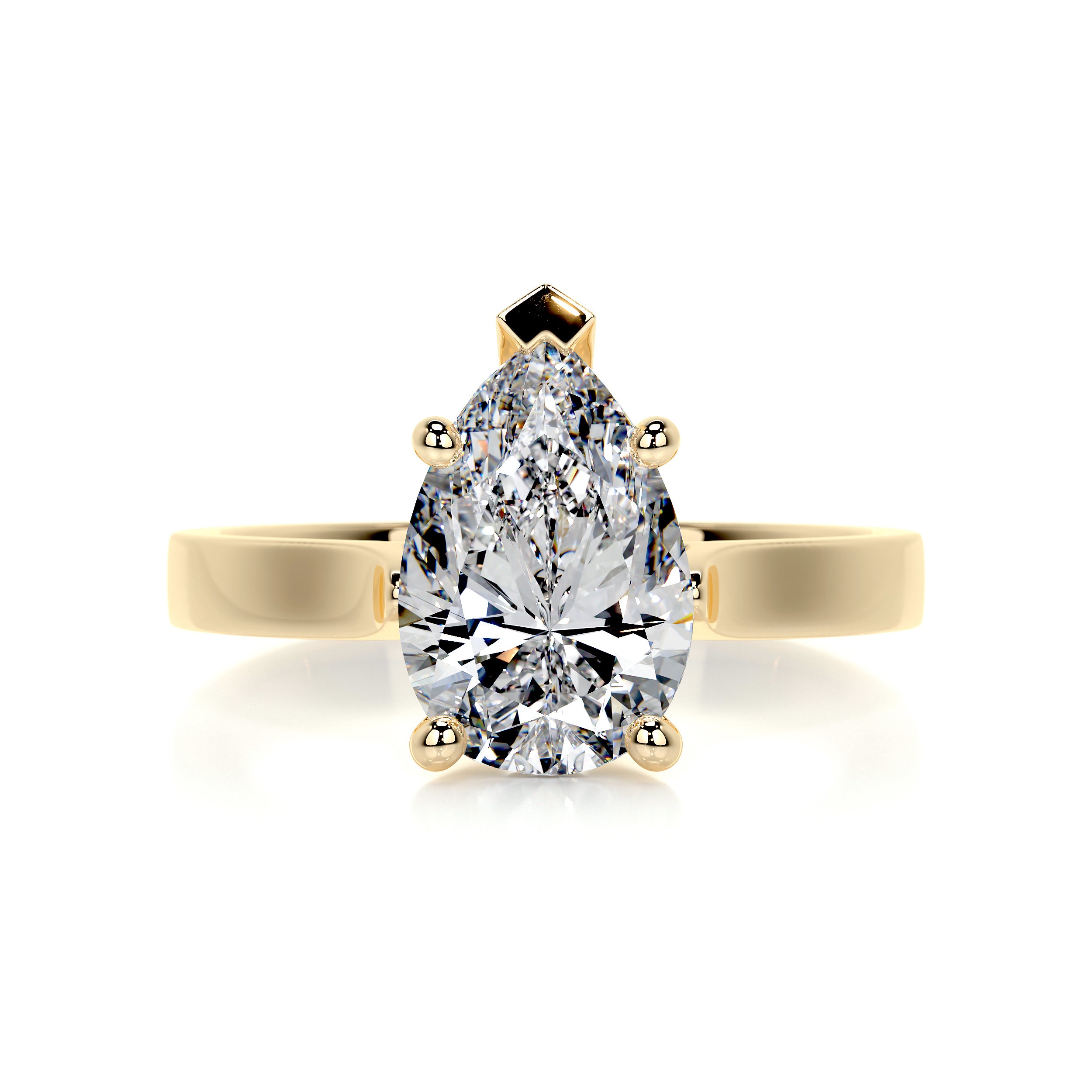 Jessica Diamond Engagement Ring -18K Yellow Gold