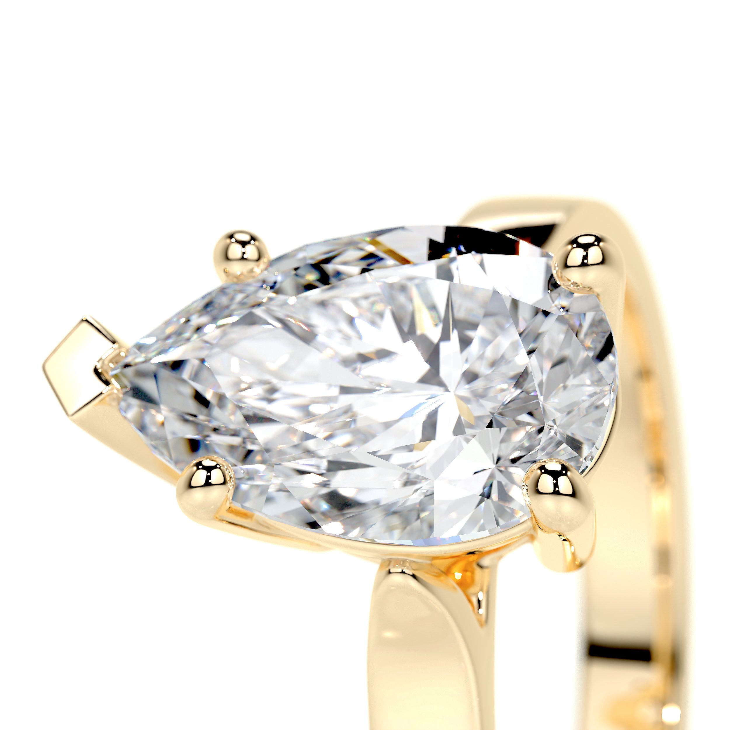 Jessica Lab Grown Diamond Ring (2 Carat) -18K Yellow Gold