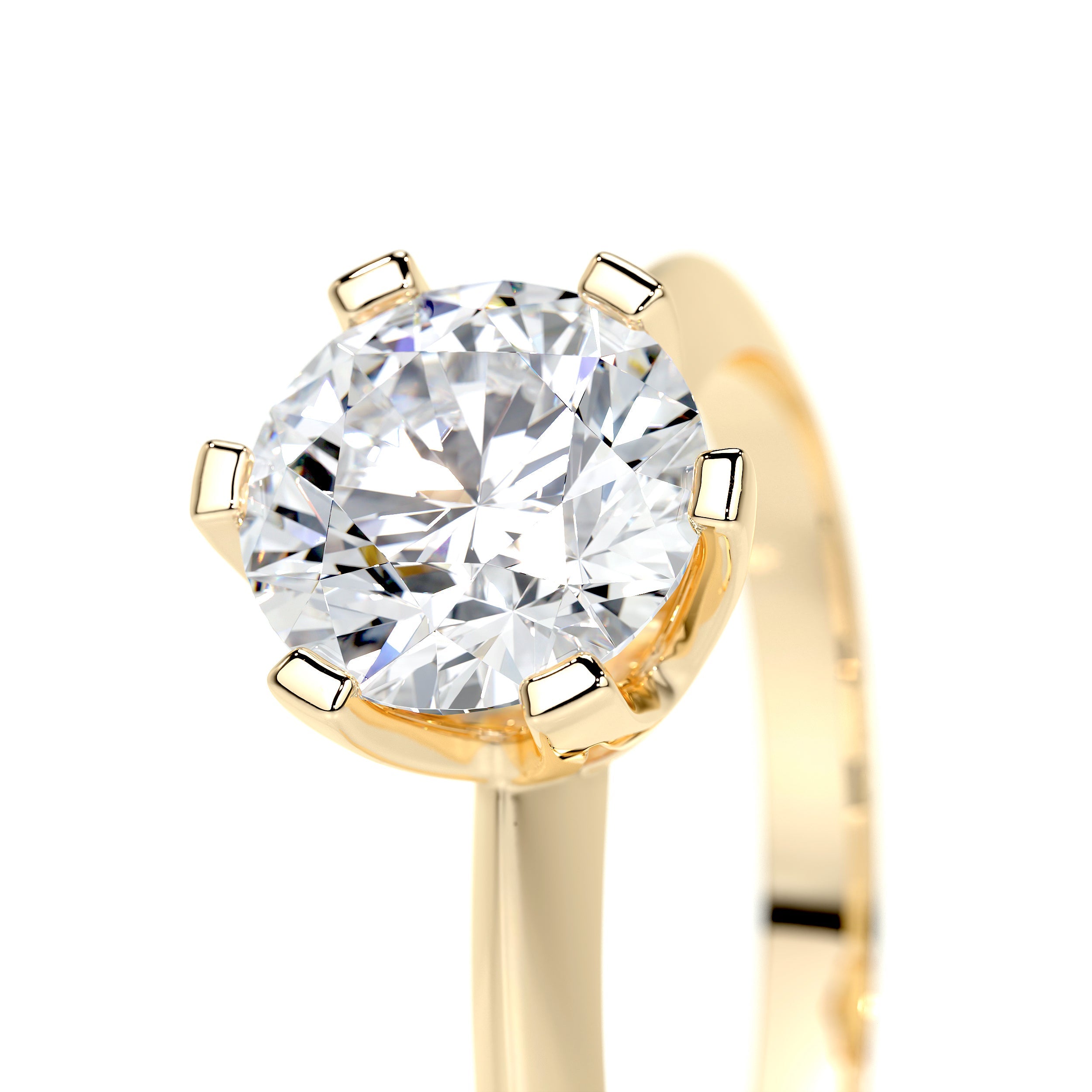 Alexis Lab Grown Diamond Ring   (1.25 Carat) -18K Yellow Gold