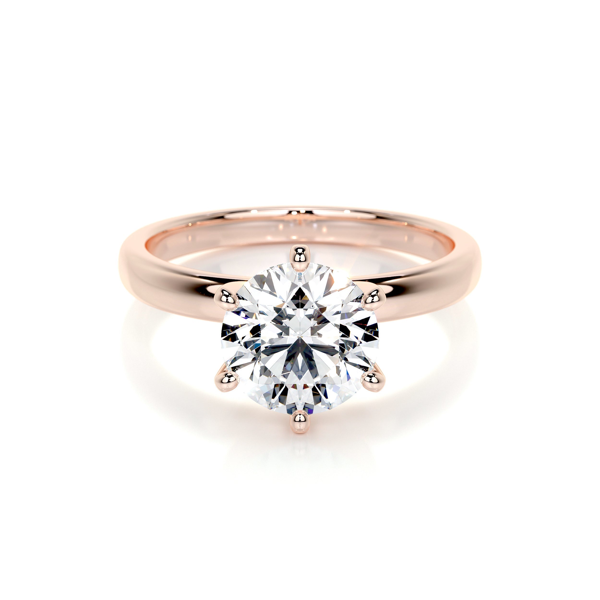 Jessica Lab Grown Diamond Ring   (2 Carat) -14K Rose Gold