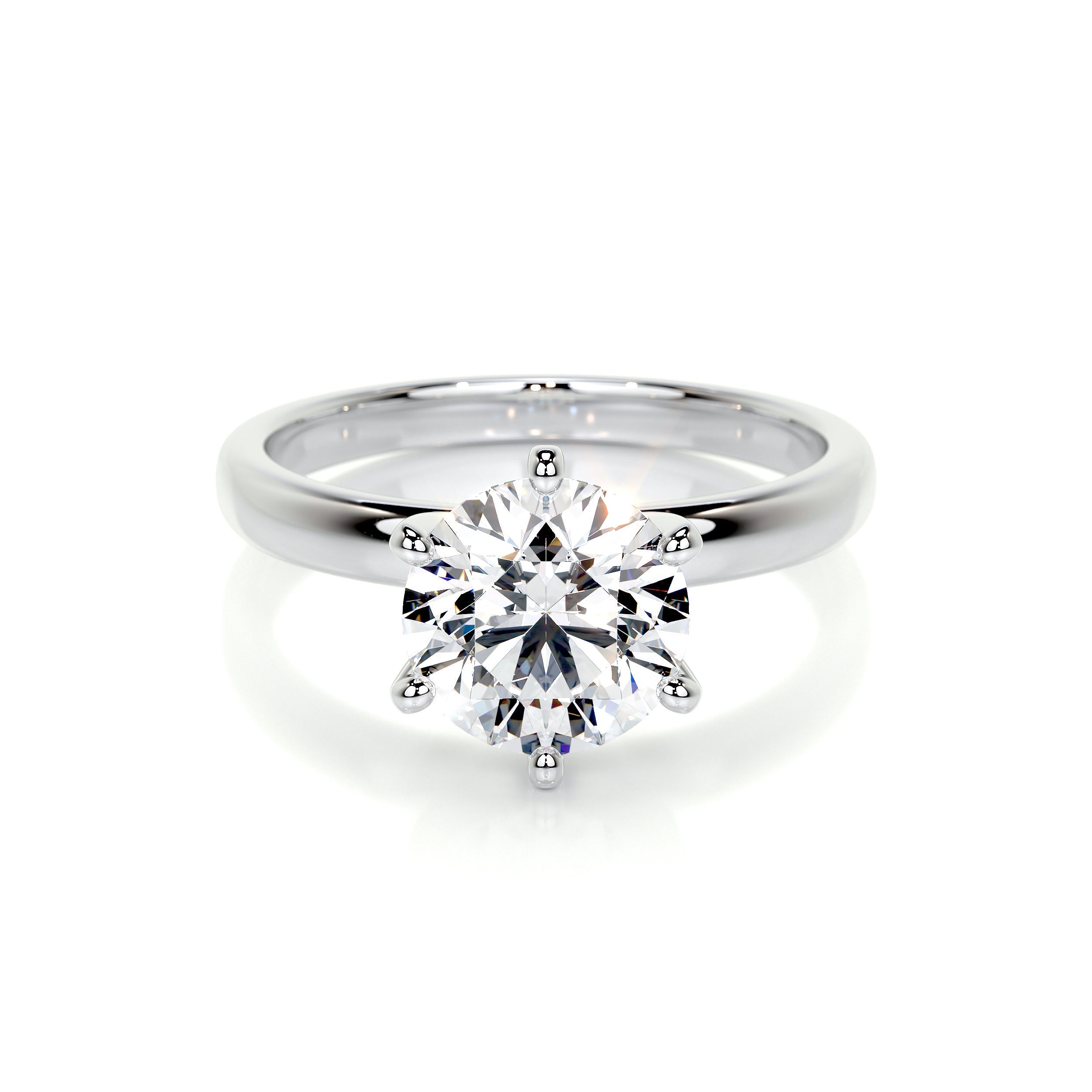 Jessica Lab Grown Diamond Ring   (2 Carat) -14K White Gold