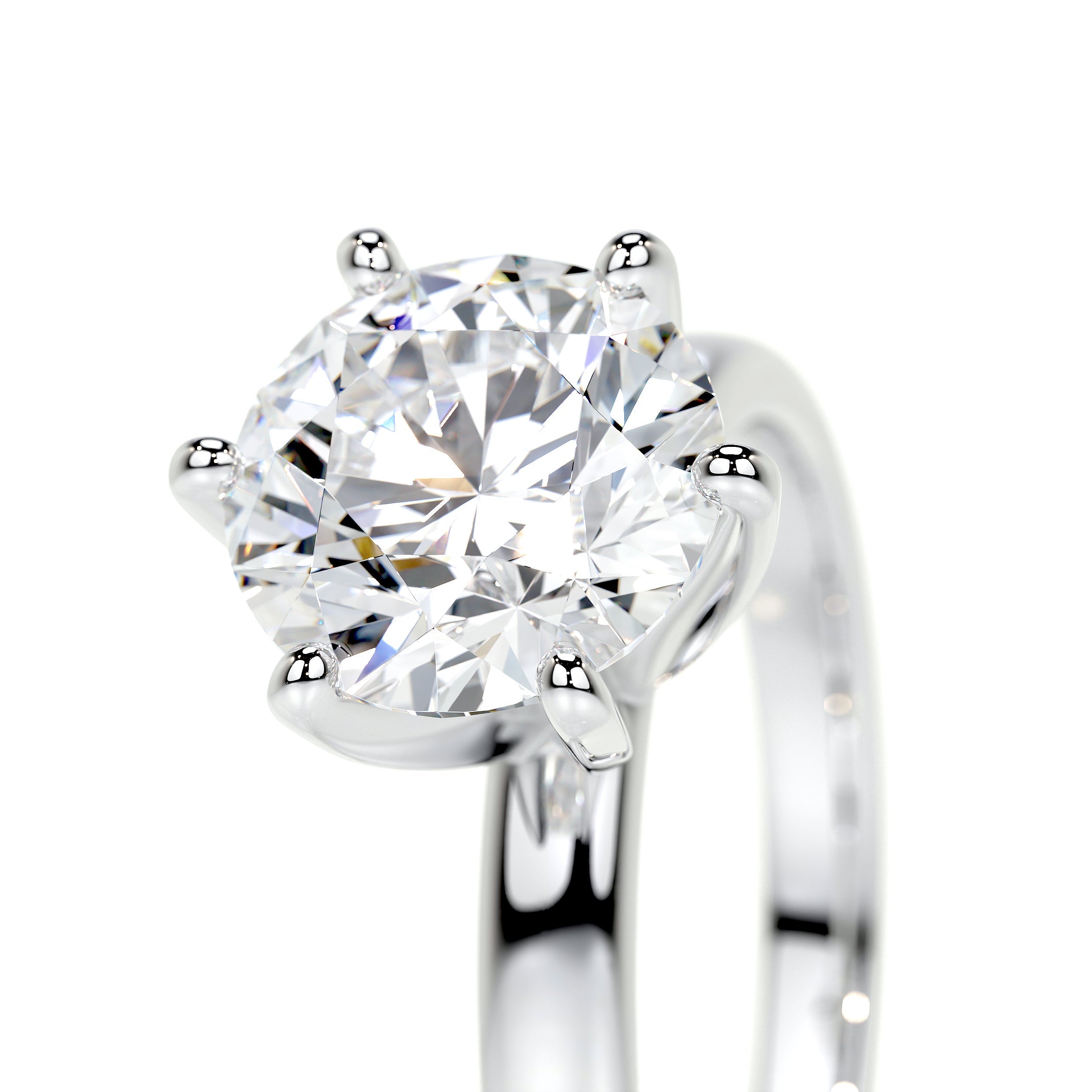 Jessica Lab Grown Diamond Ring   (2 Carat) -14K White Gold