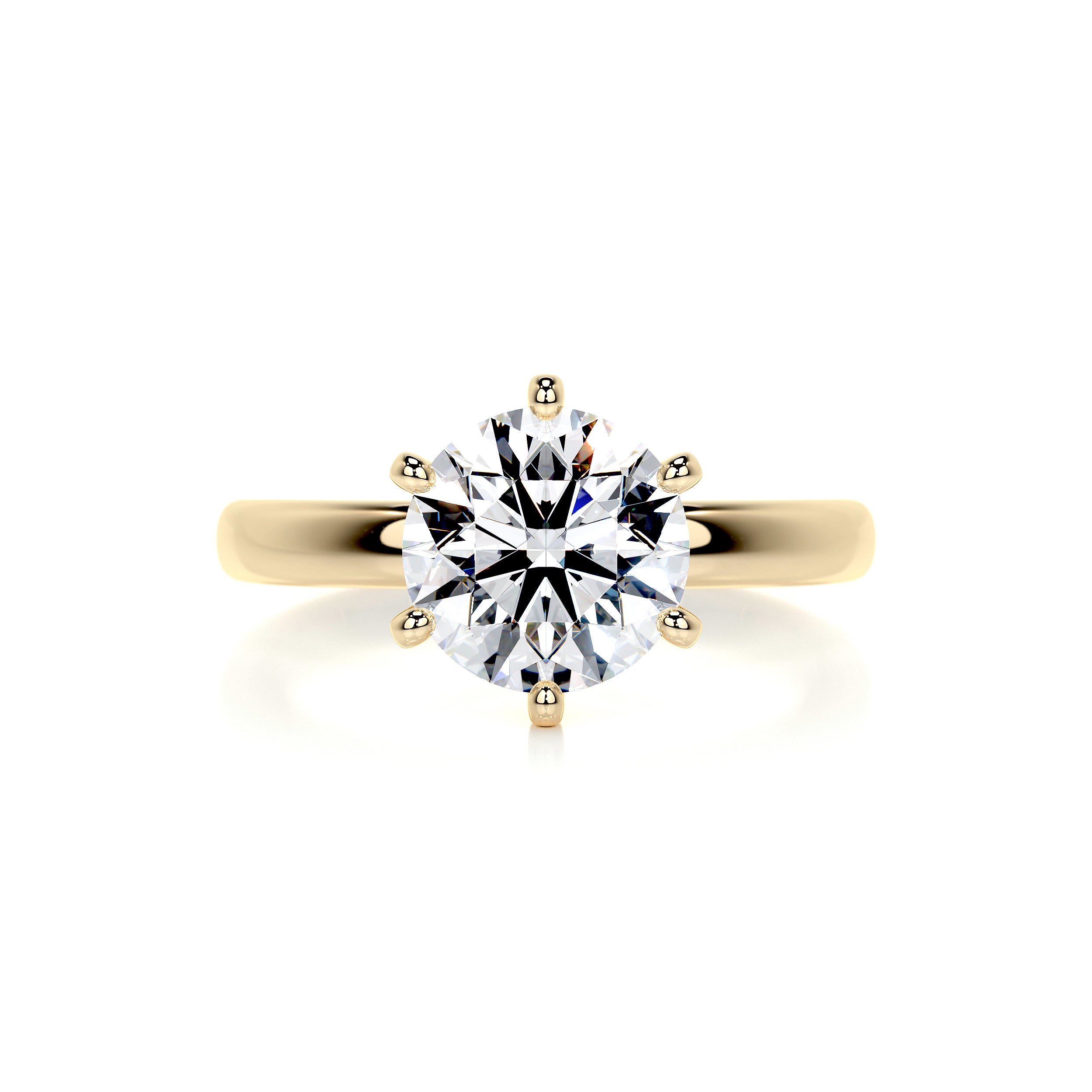 Jessica Diamond Engagement Ring -18K Yellow Gold