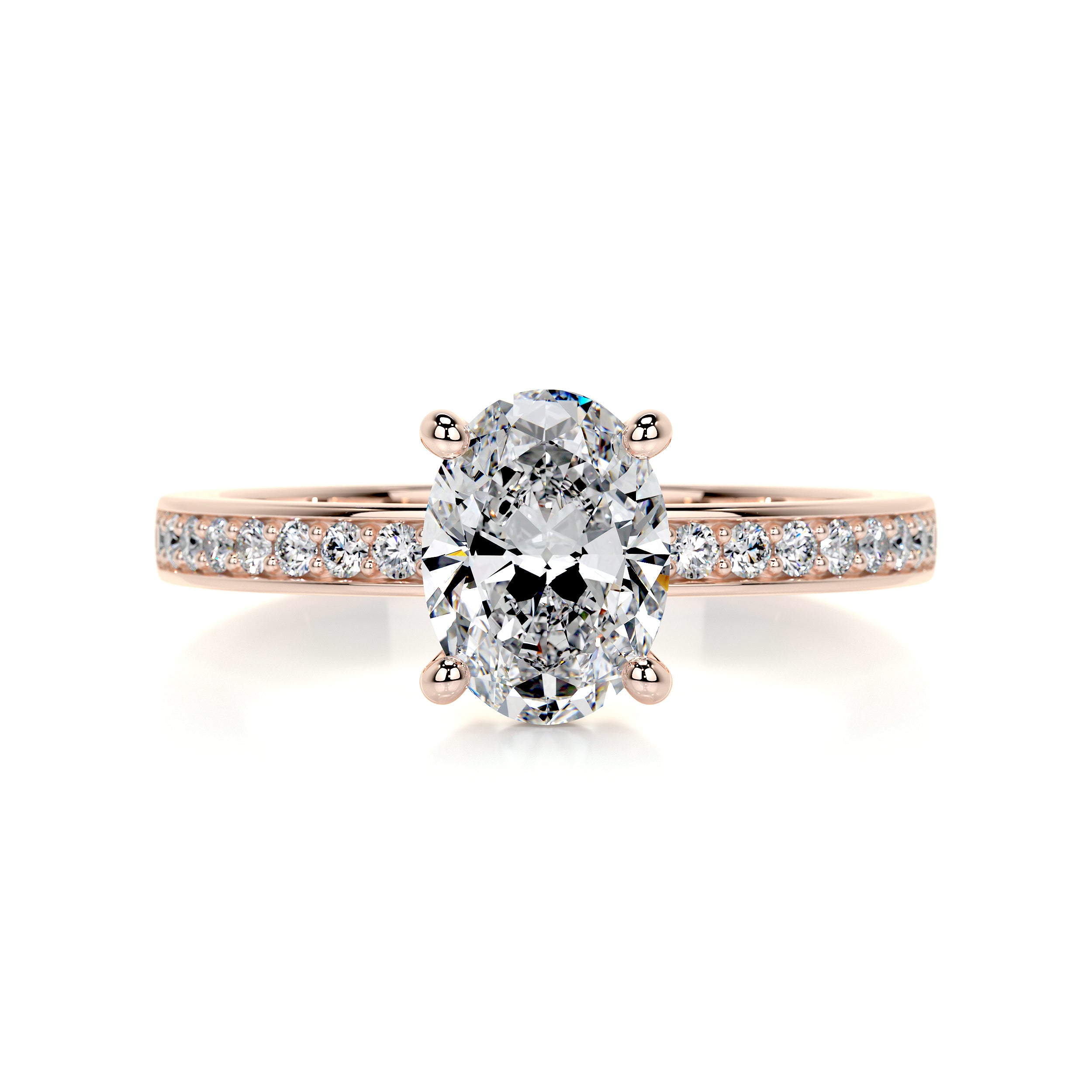 Giselle Diamond Engagement Ring -14K Rose Gold