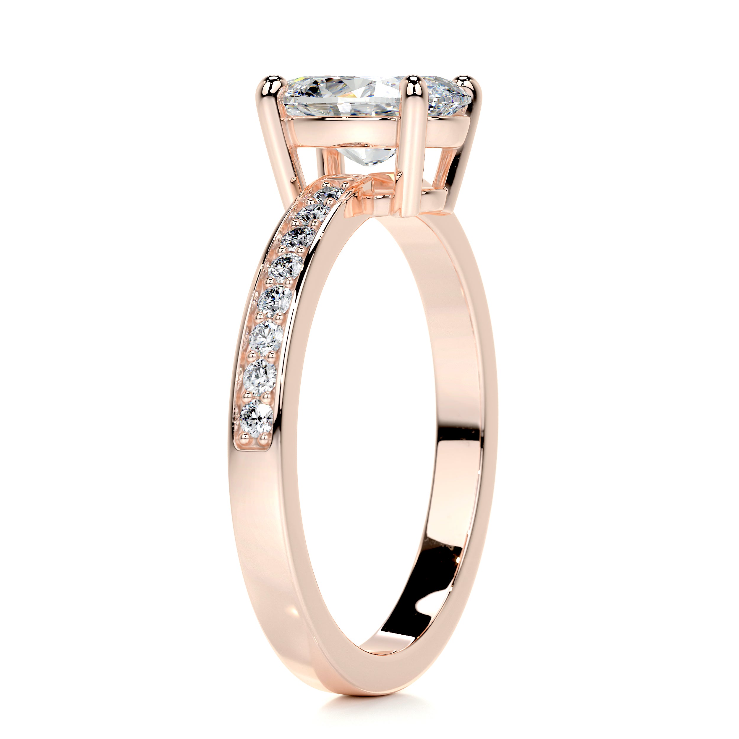 Giselle Diamond Engagement Ring -14K Rose Gold