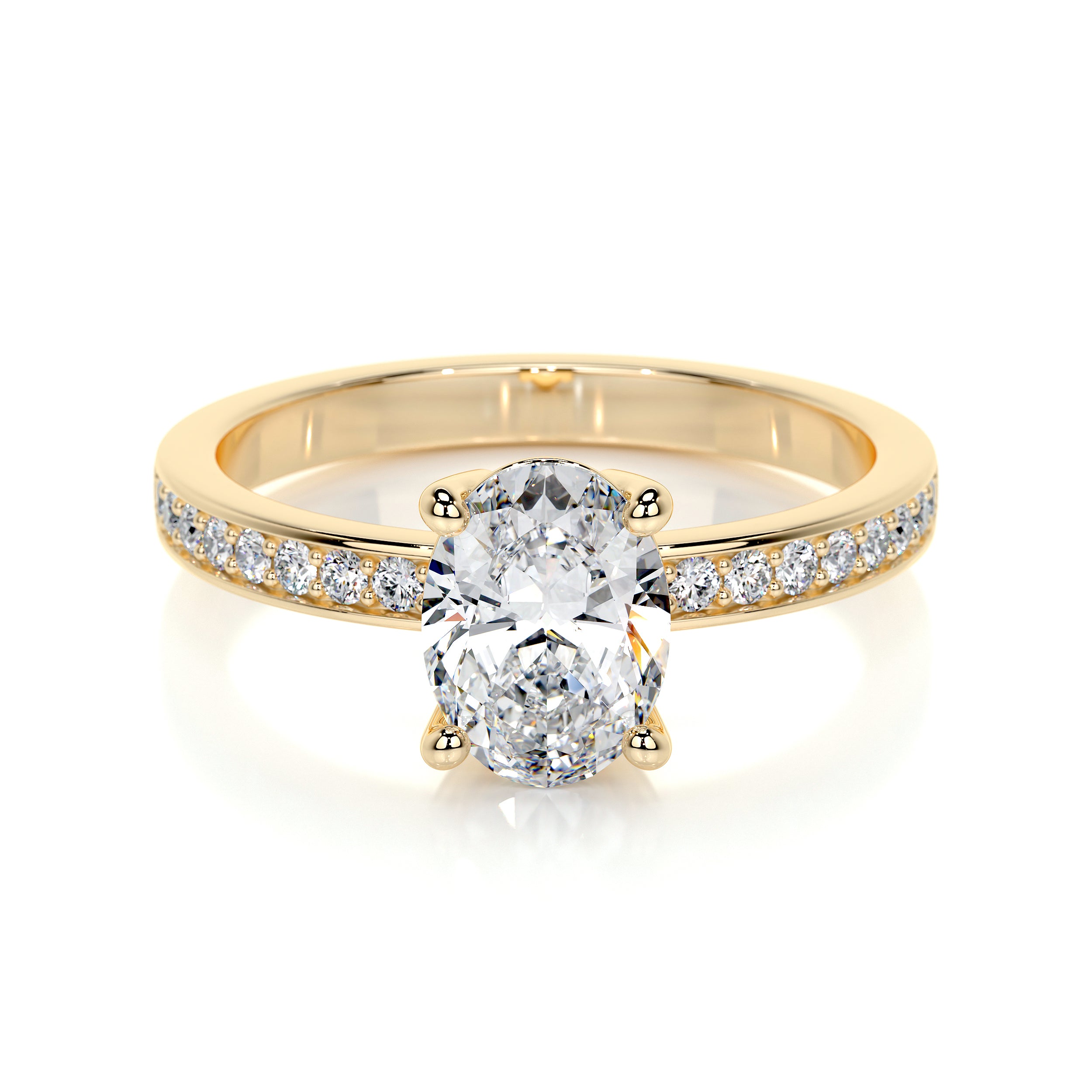 Giselle Lab Grown Diamond Ring -18K Yellow Gold