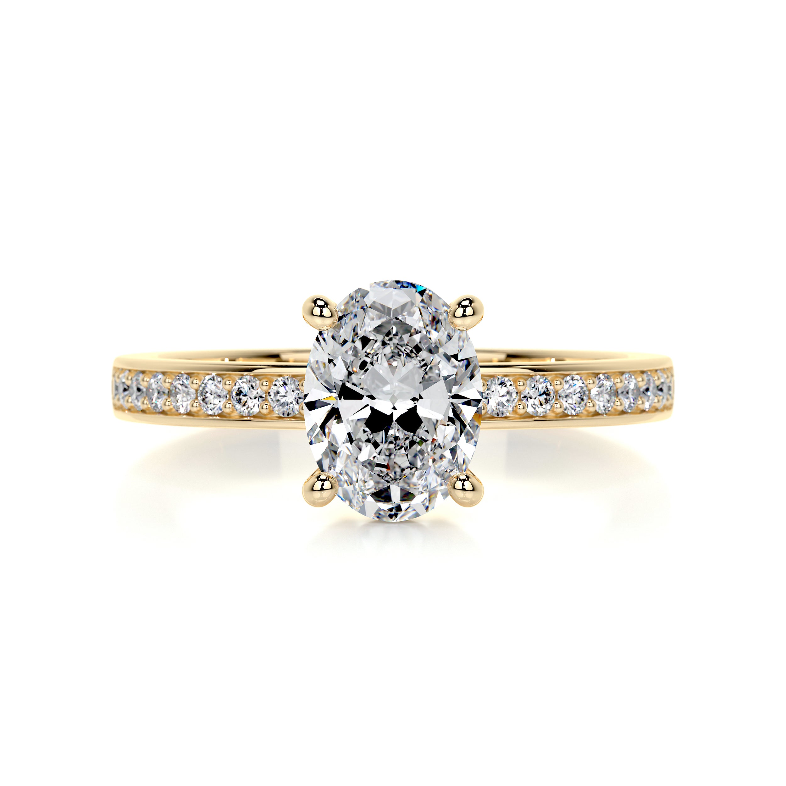 Giselle Diamond Engagement Ring -18K Yellow Gold