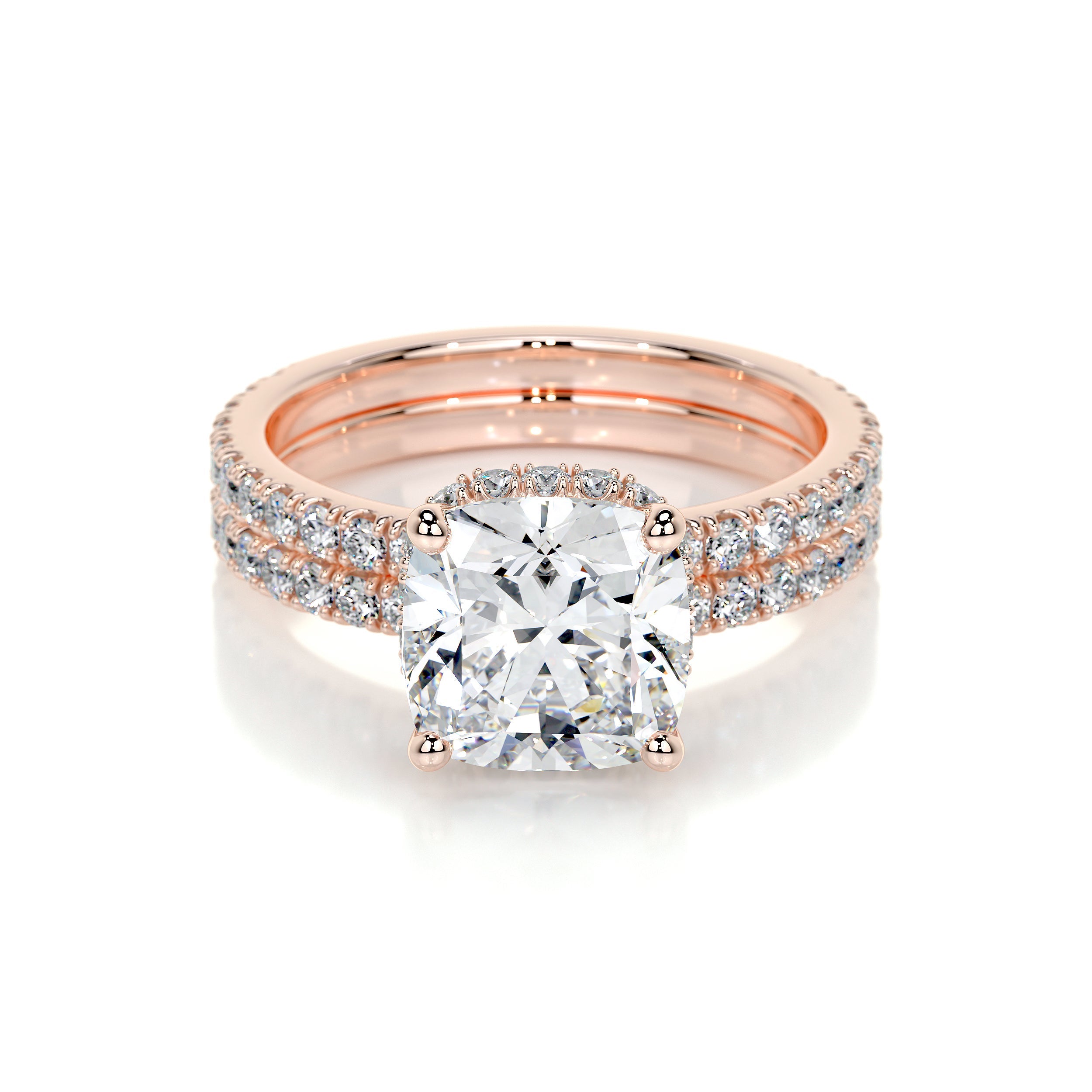 Madeline Lab Grown Diamond Bridal Set (3 Carat) -14K Rose Gold