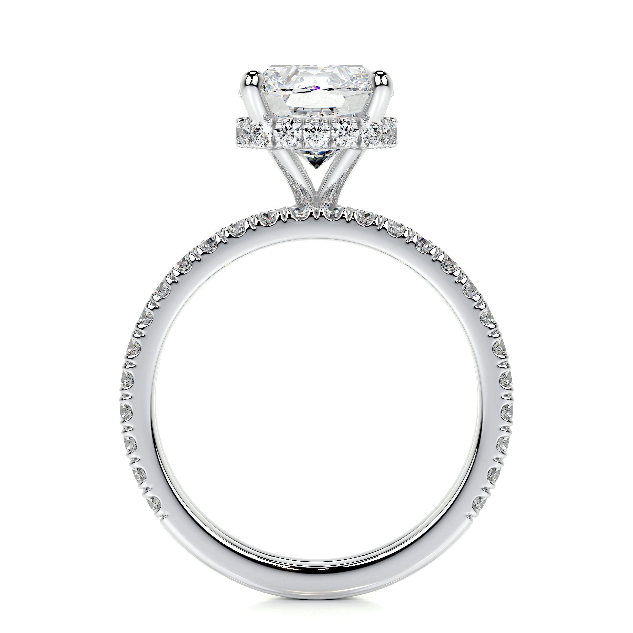 Madeline Lab Grown Diamond Bridal Set   (3 Carat) -18K White Gold