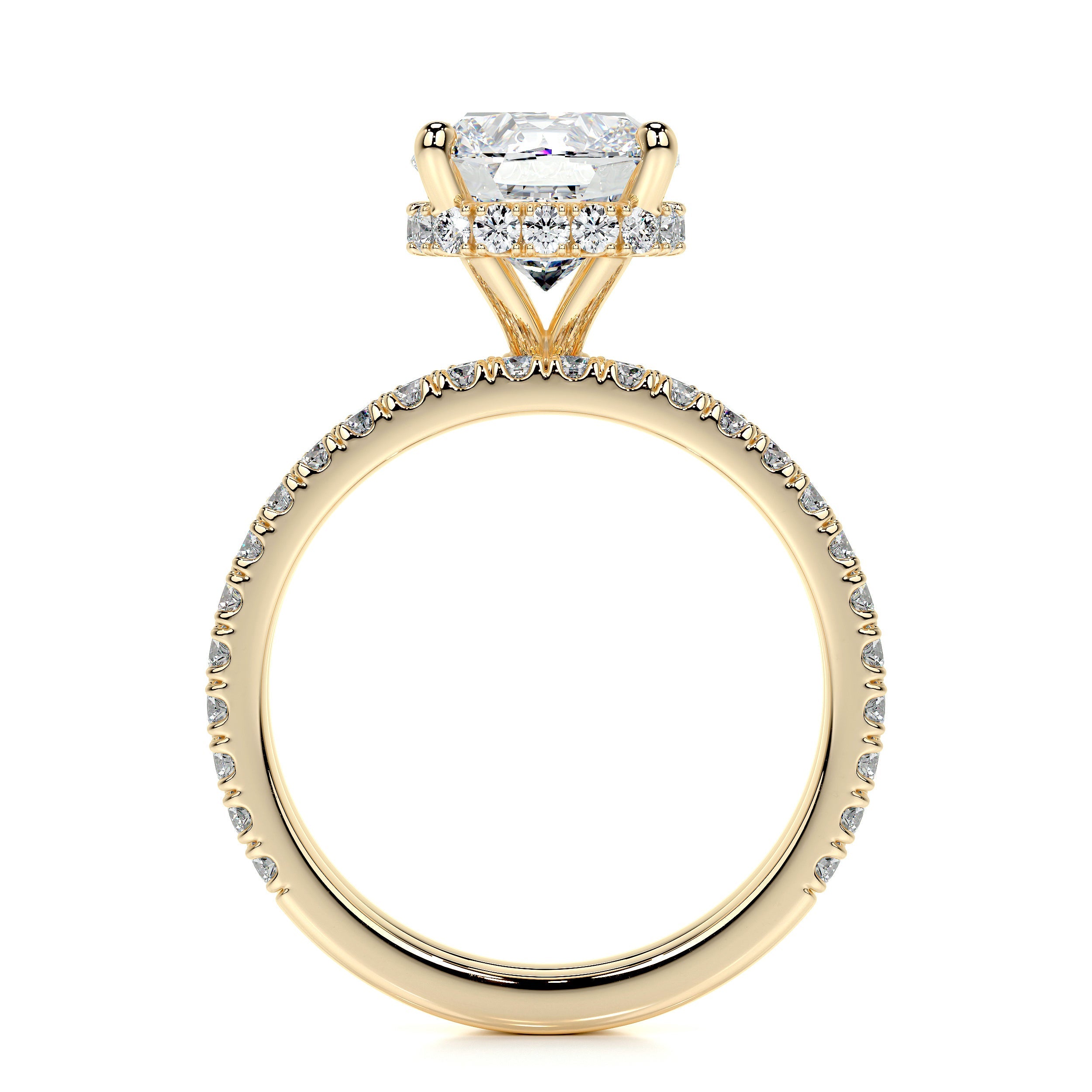 Madeline Lab Grown Diamond Bridal Set (3 Carat) -18K Yellow Gold