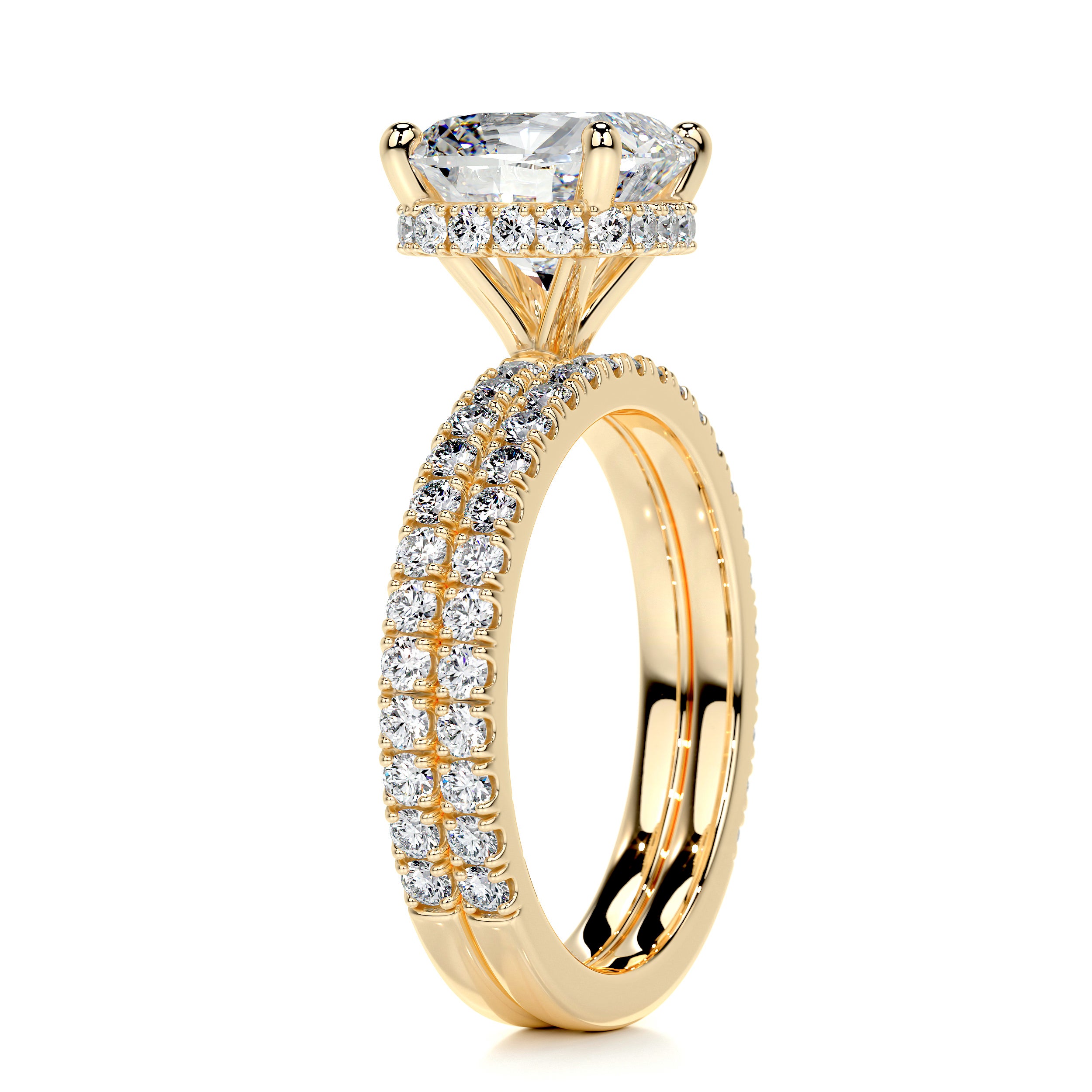 Madeline Diamond Bridal Set -18K Yellow Gold