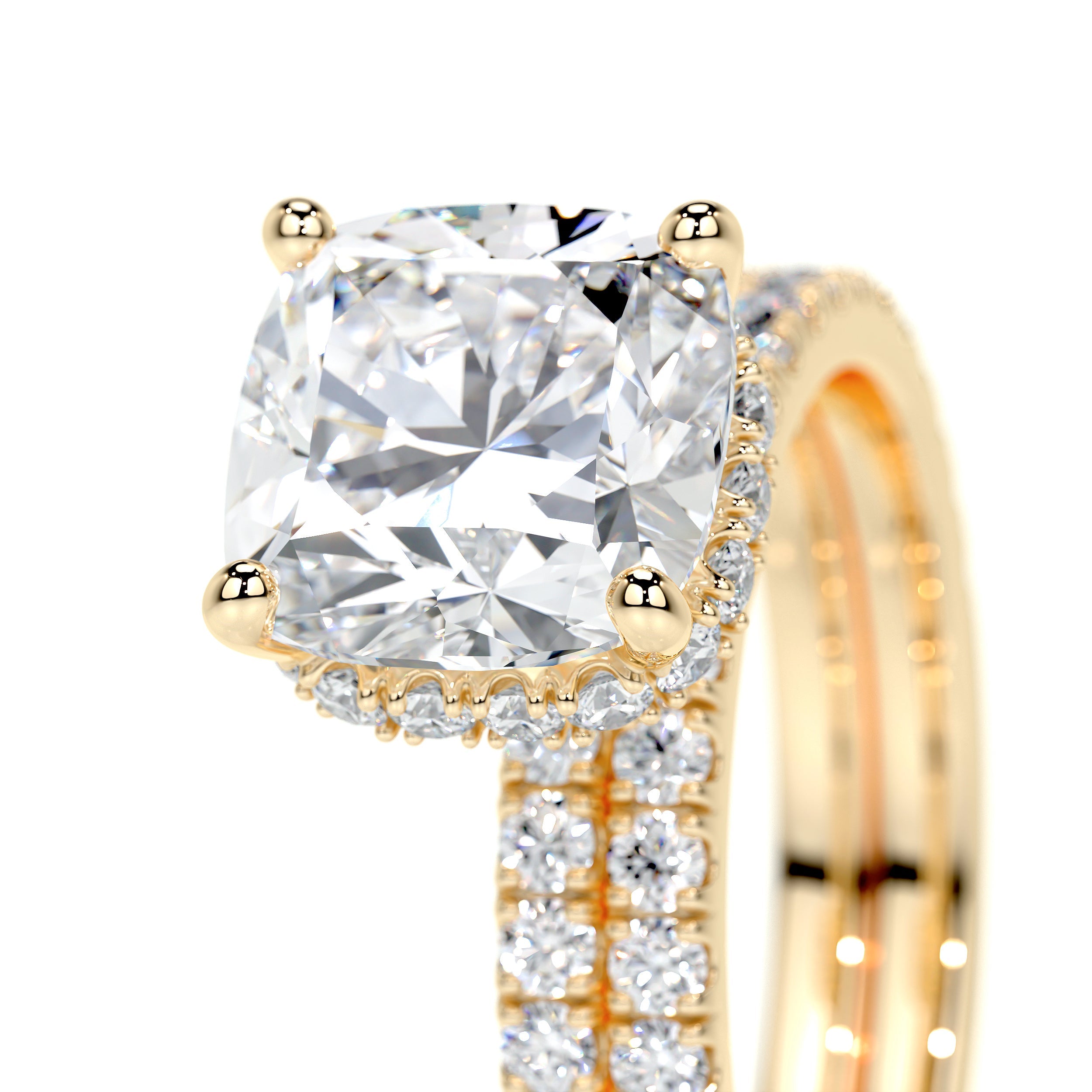 Madeline Lab Grown Diamond Bridal Set (3 Carat) -18K Yellow Gold
