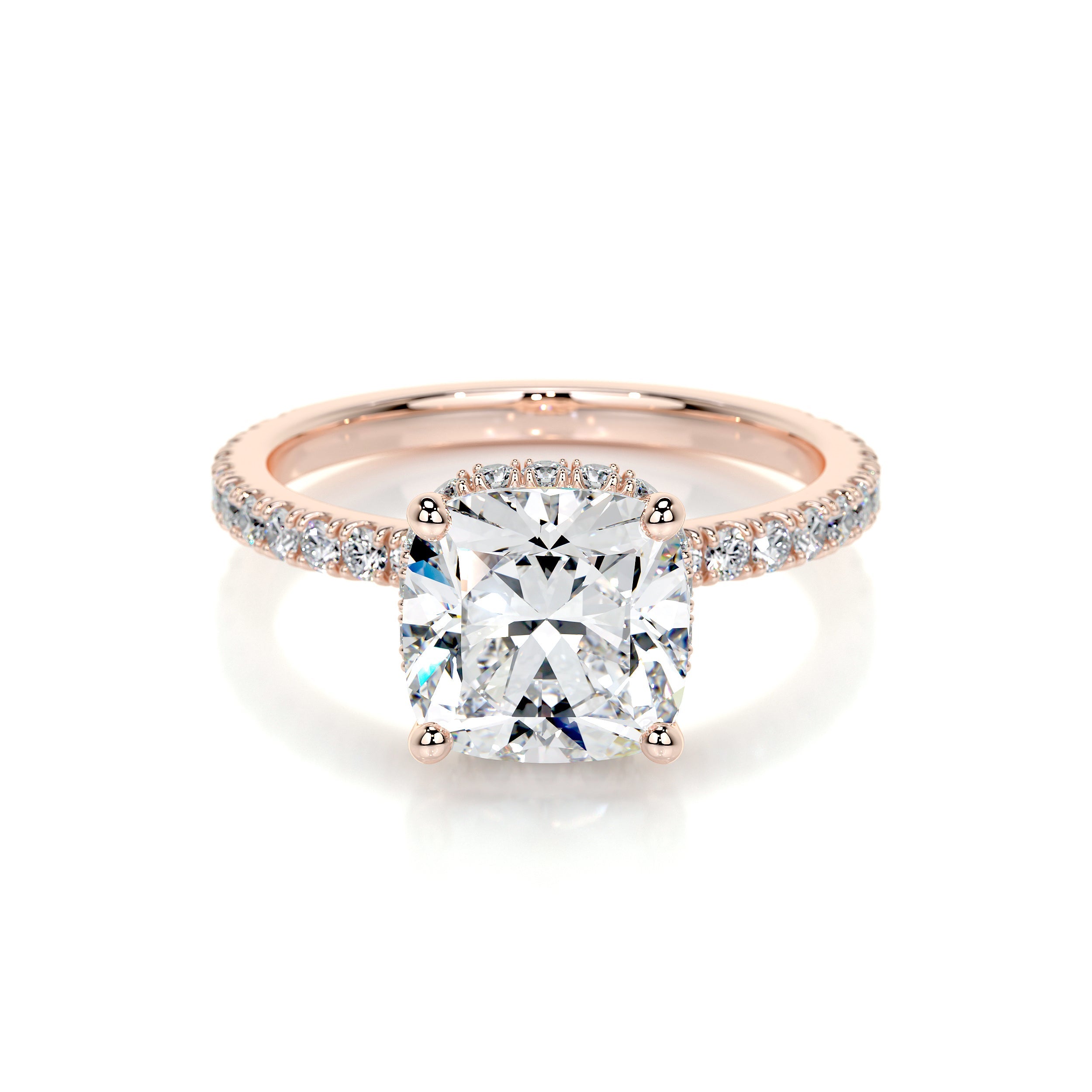 Madeline Lab Grown Diamond Ring (2.5 Carat) -14K Rose Gold
