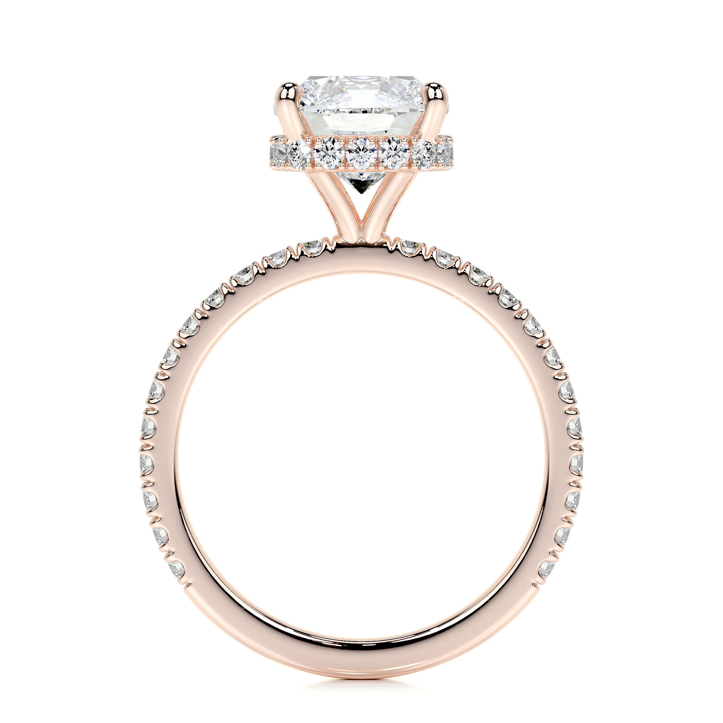Madeline Lab Grown Diamond Ring (2.5 Carat) -14K Rose Gold