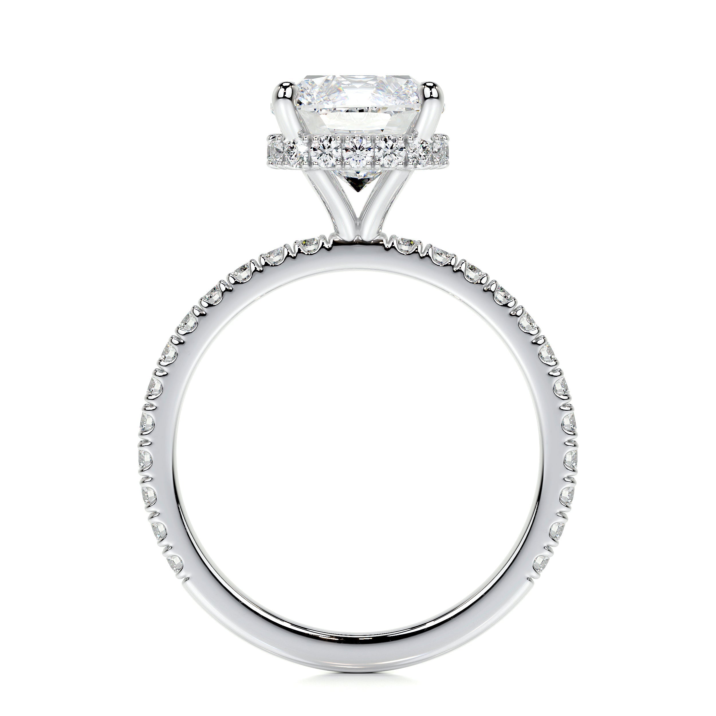 Madeline Lab Grown Diamond Ring (2.5 Carat) -14K White Gold