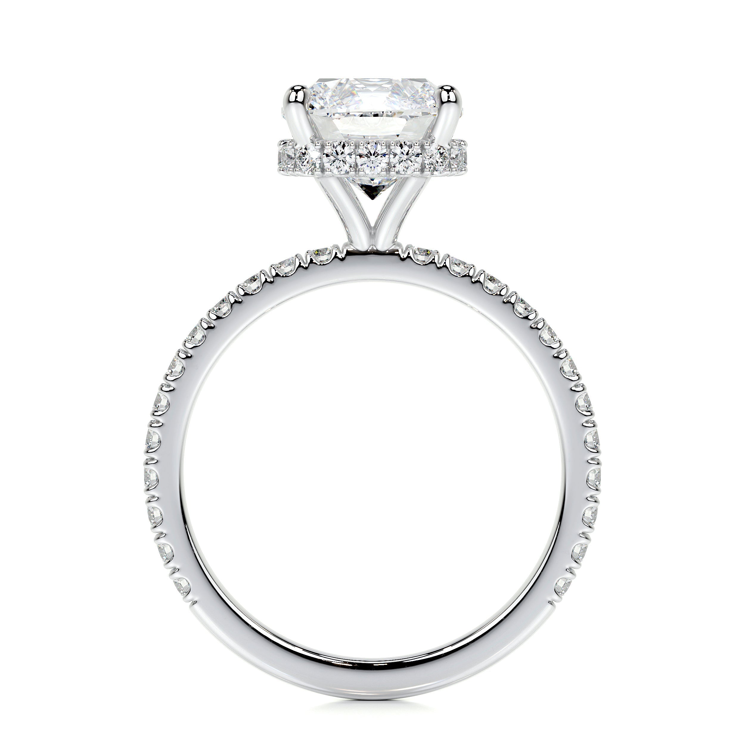 Madeline Lab Grown Diamond Ring   (2.5 Carat) -14K White Gold