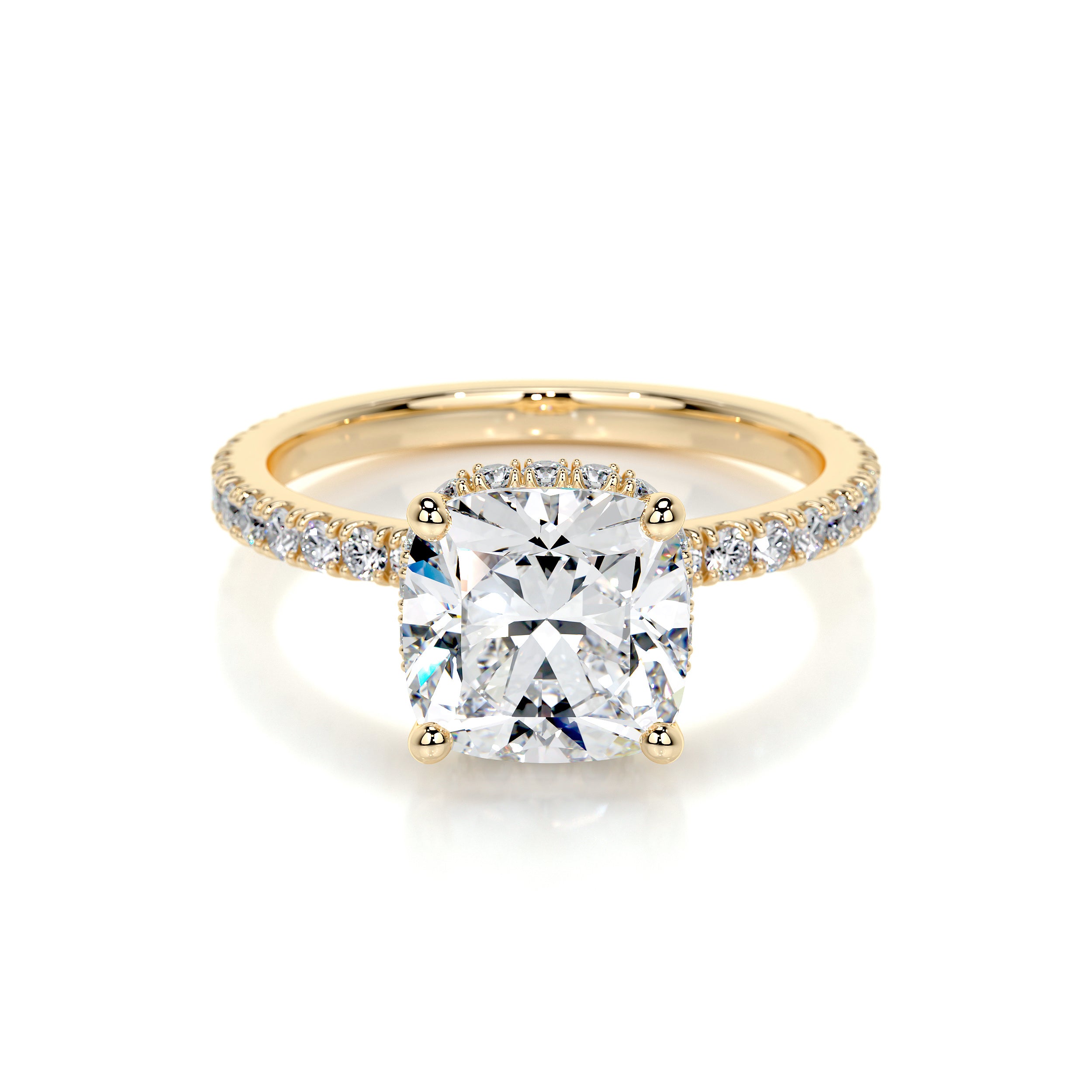 Madeline Lab Grown Diamond Ring (2.5 Carat) -18K Yellow Gold