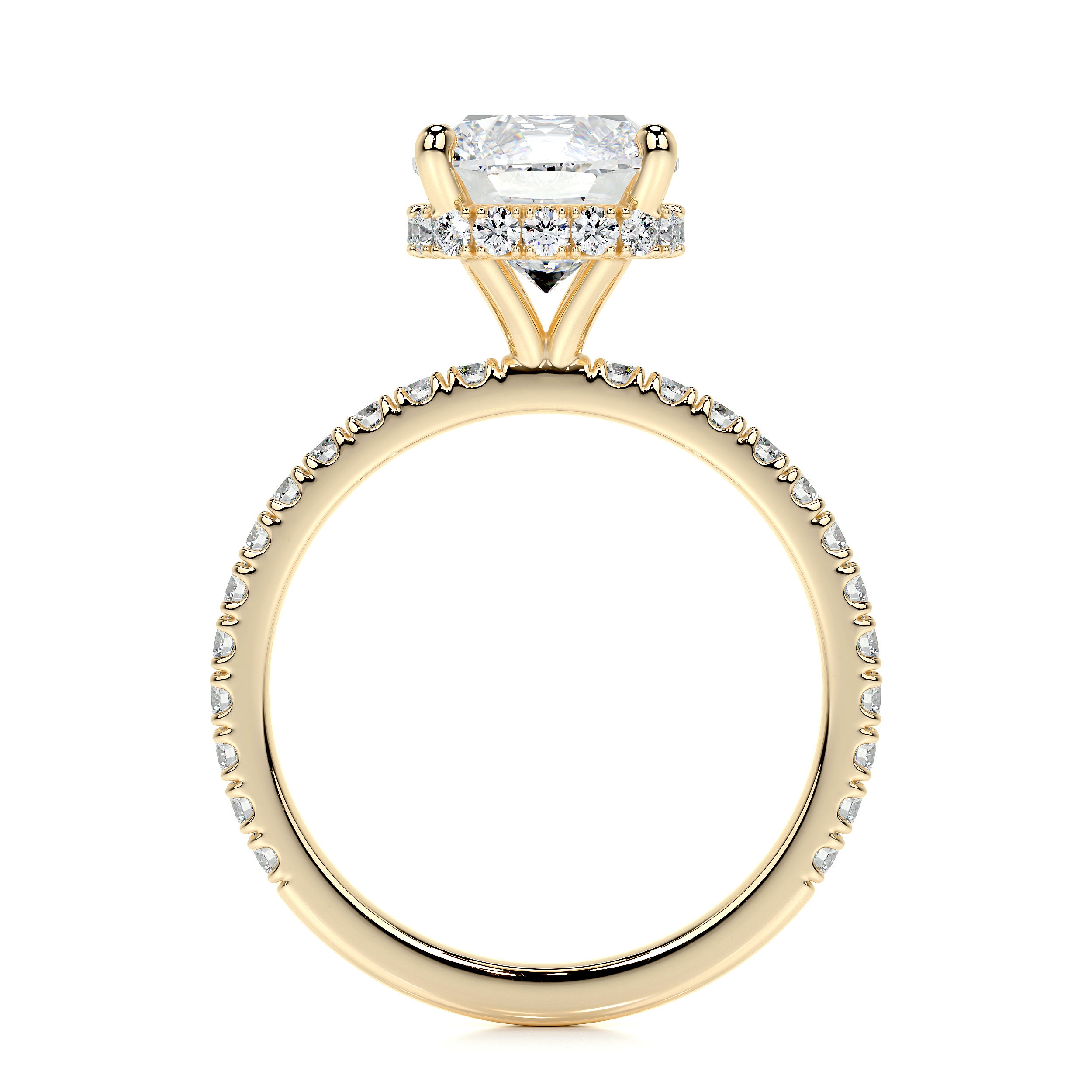 Madeline Lab Grown Diamond Ring (2.5 Carat) -18K Yellow Gold