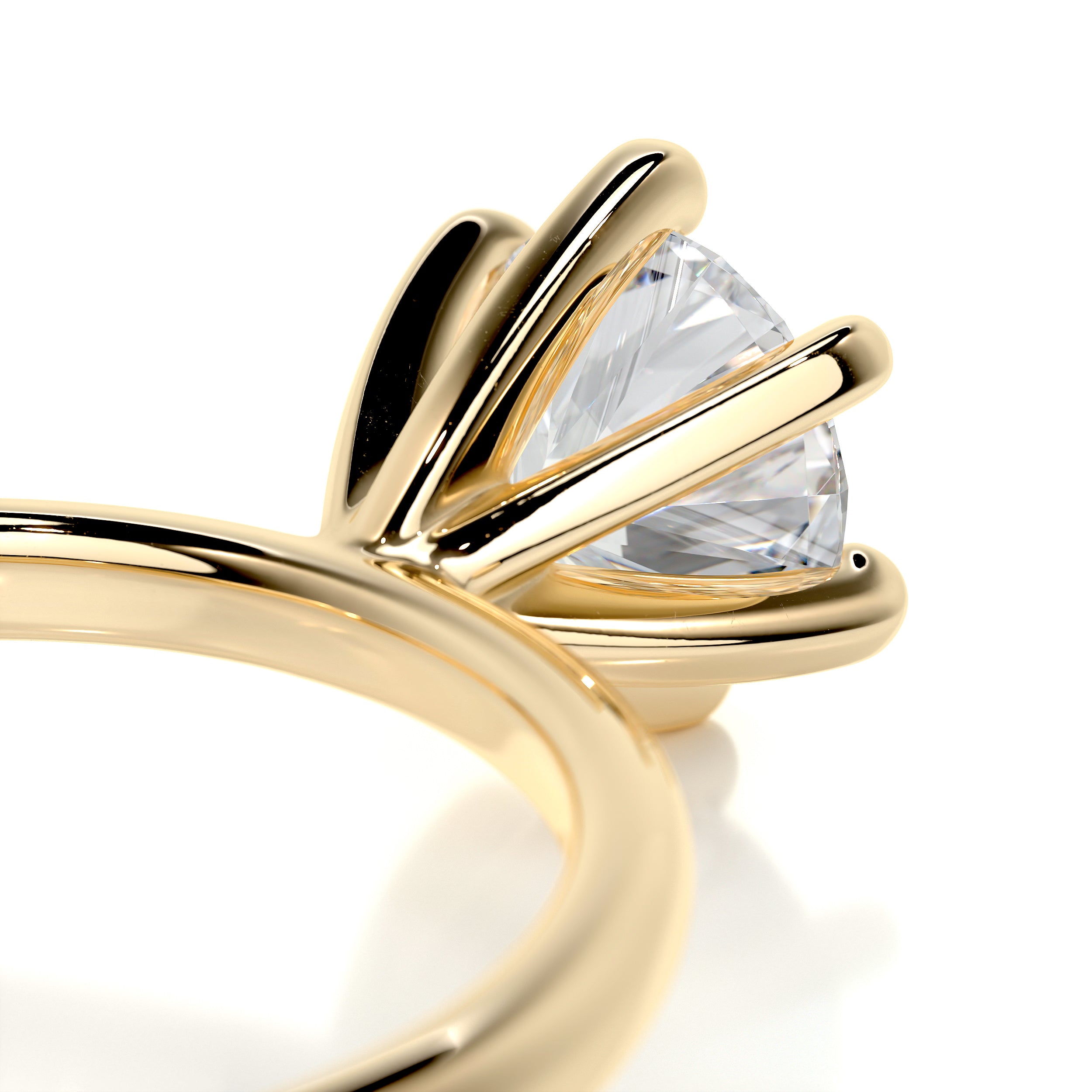 Samantha Diamond Engagement Ring -18K Yellow Gold