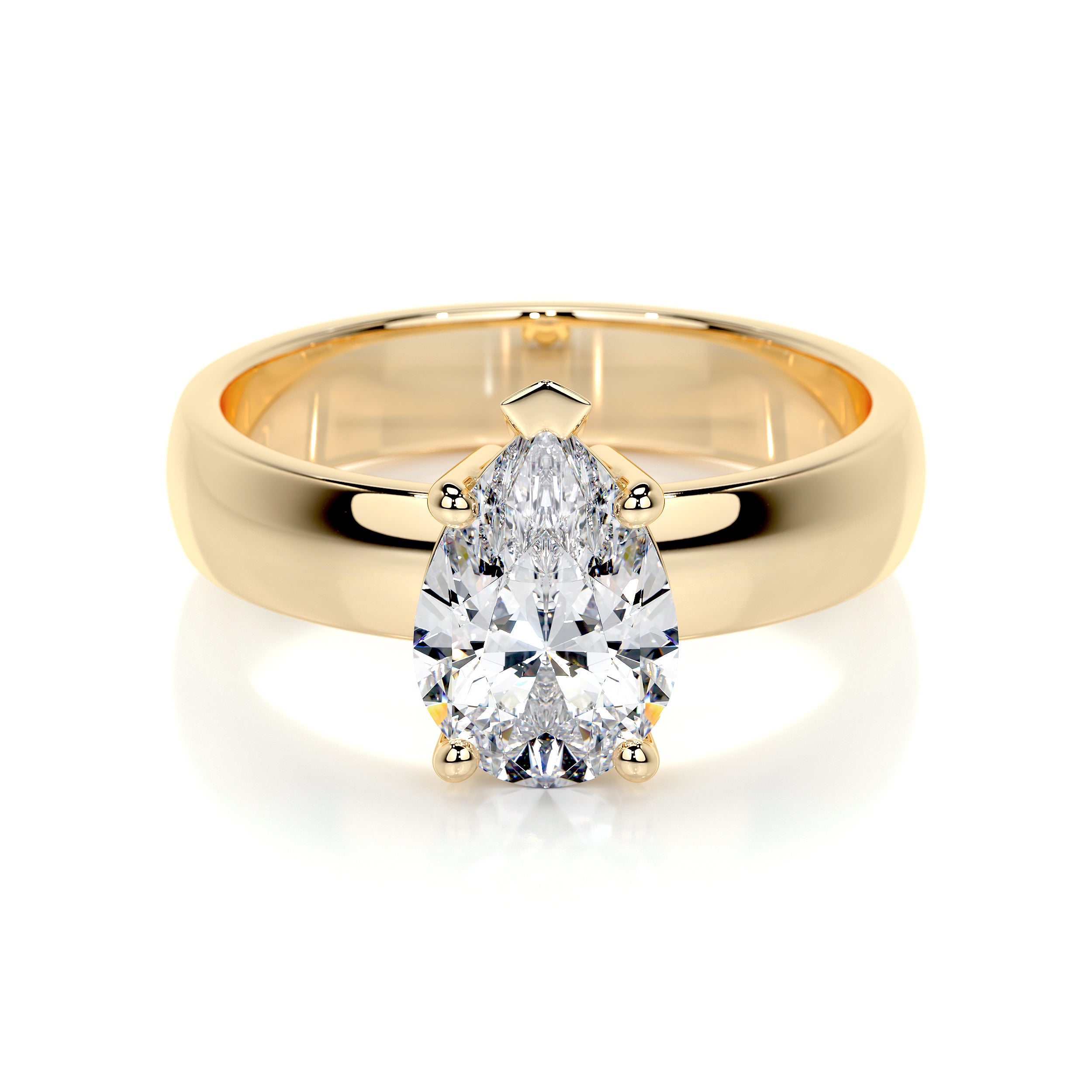Hannah Lab Grown Diamond Ring -18K Yellow Gold