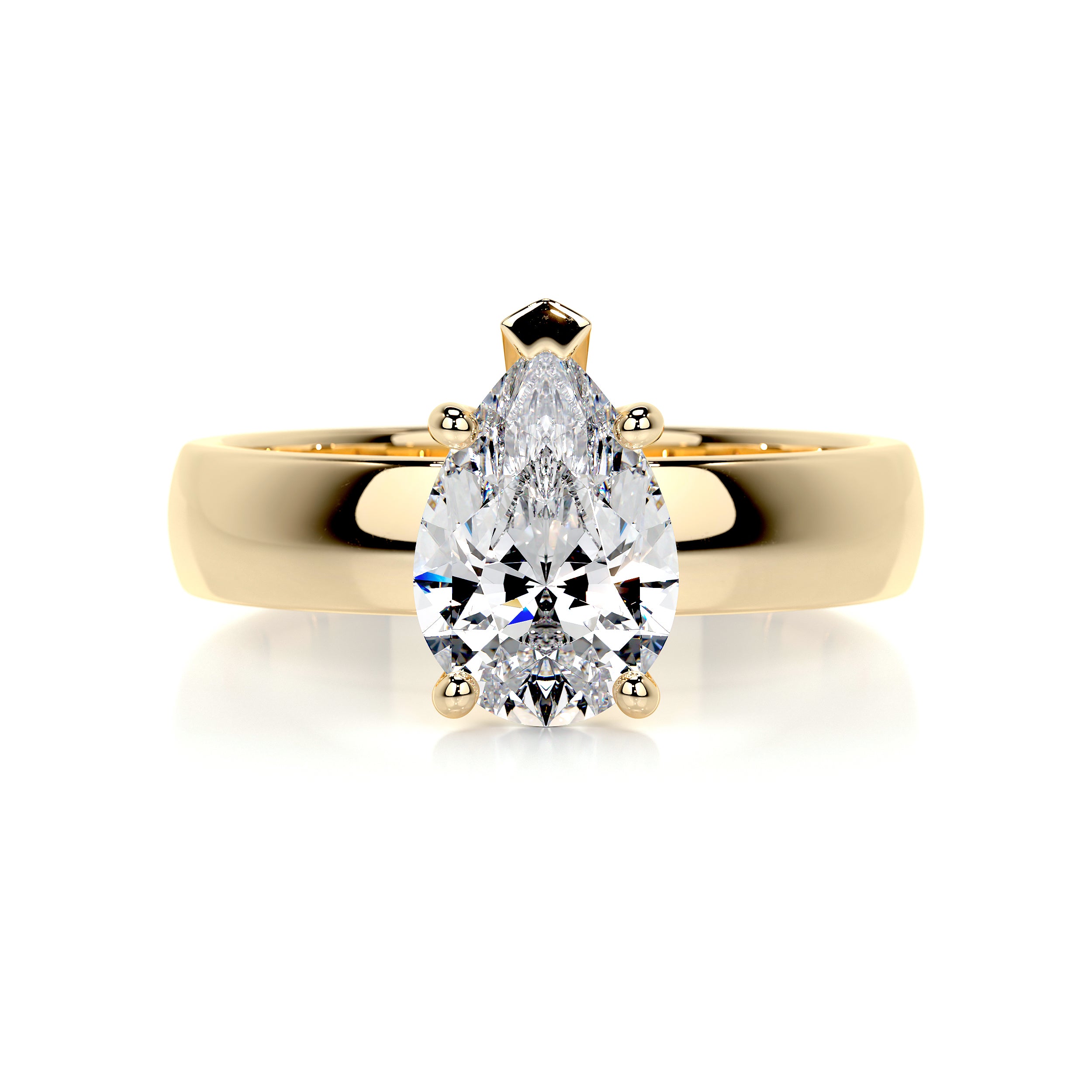 Hannah Diamond Engagement Ring -18K Yellow Gold