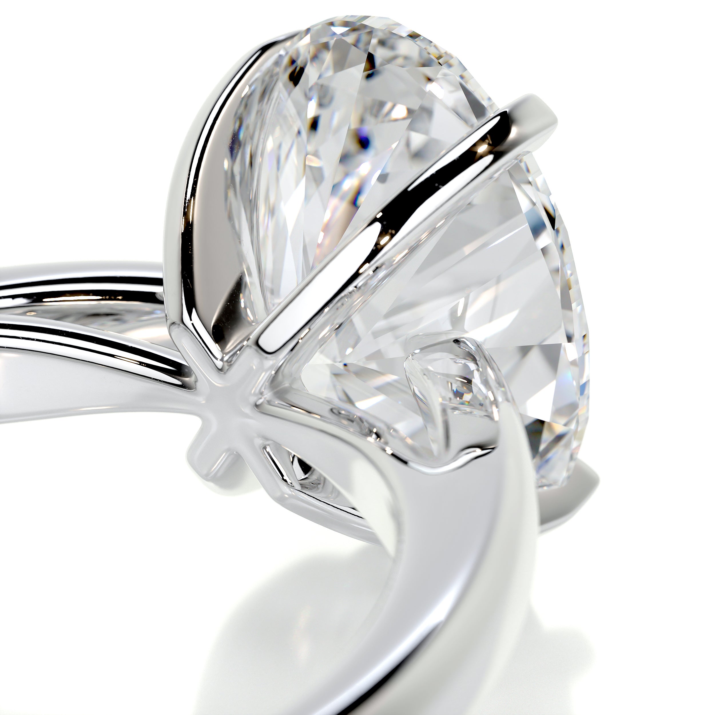 Diana Diamond Engagement Ring -18K White Gold