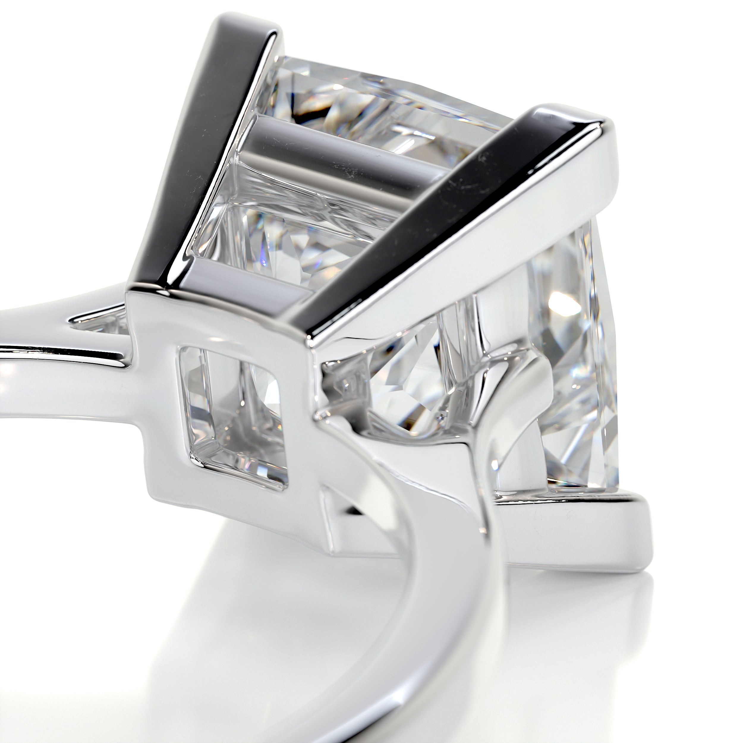 Ella Diamond Engagement Ring -18K White Gold