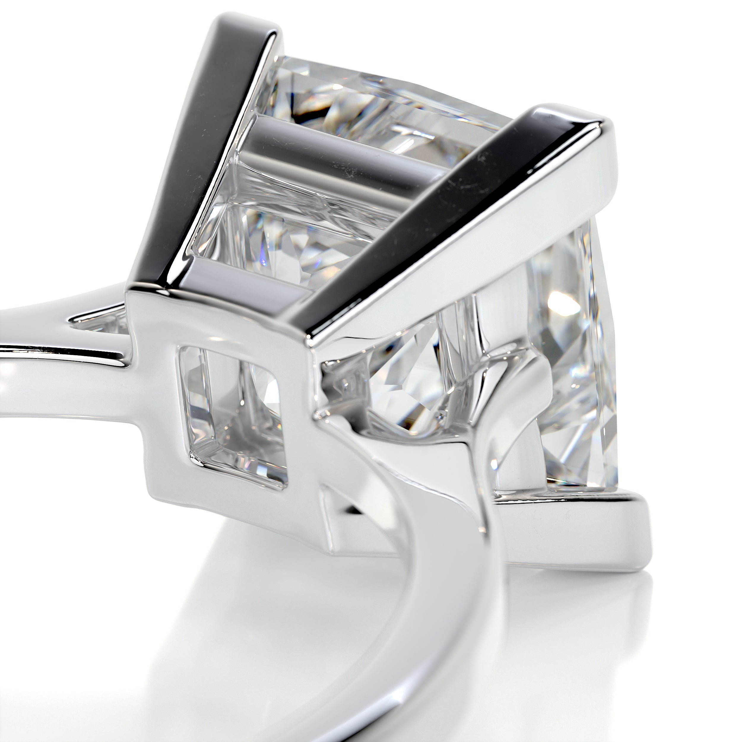 Ella Diamond Engagement Ring -14K White Gold