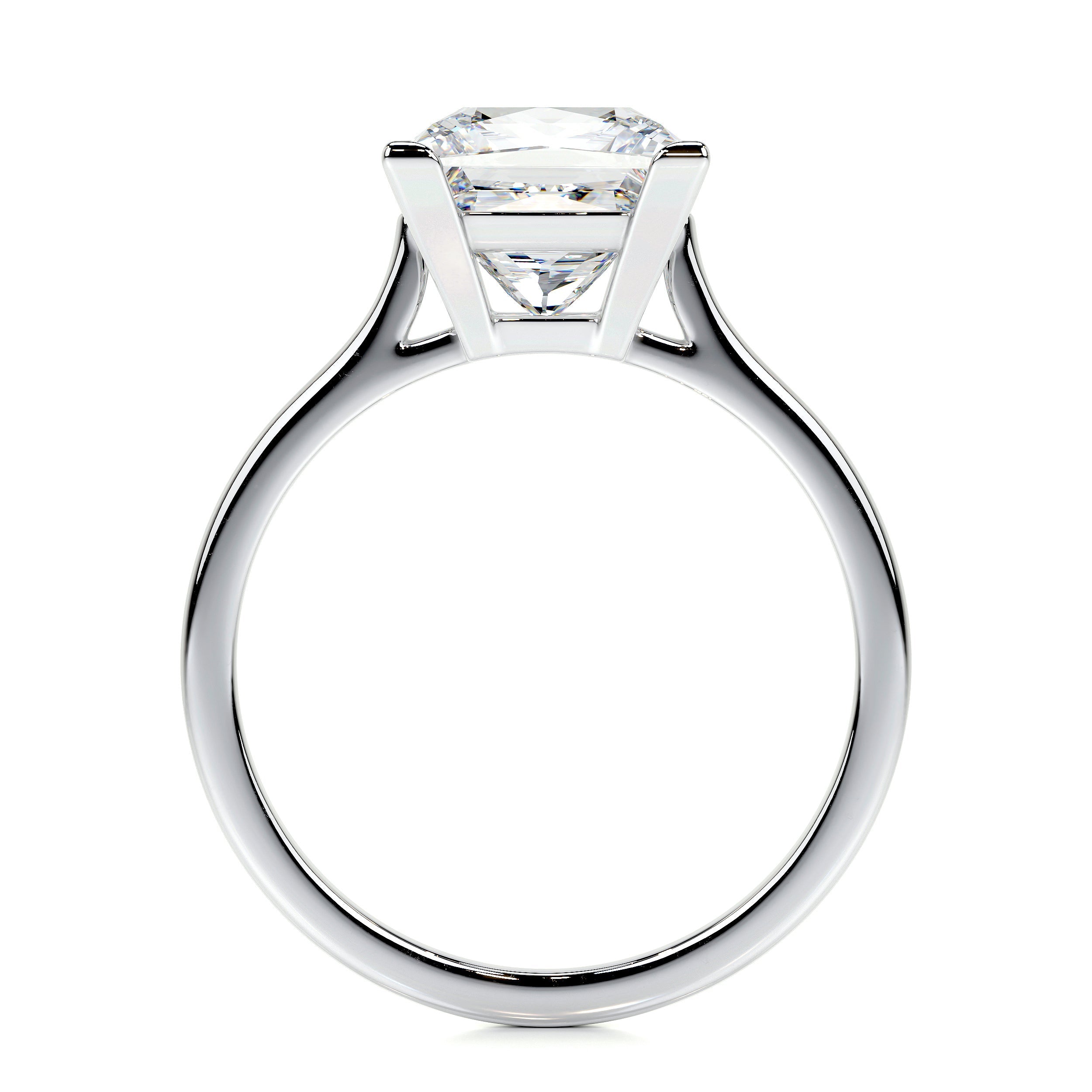 Ella Lab Grown Diamond Ring   (3 Carat) -14K White Gold
