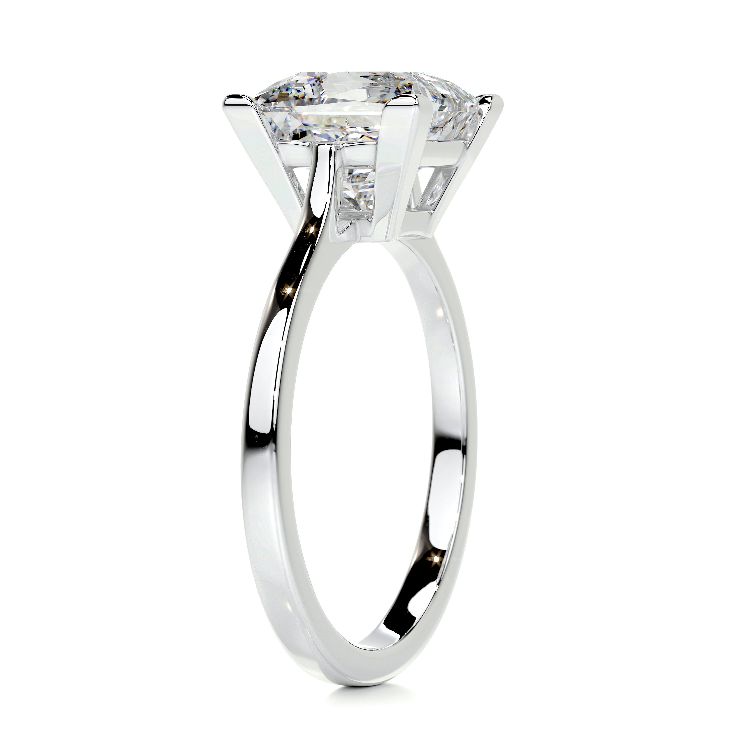 Ella Diamond Engagement Ring -14K White Gold