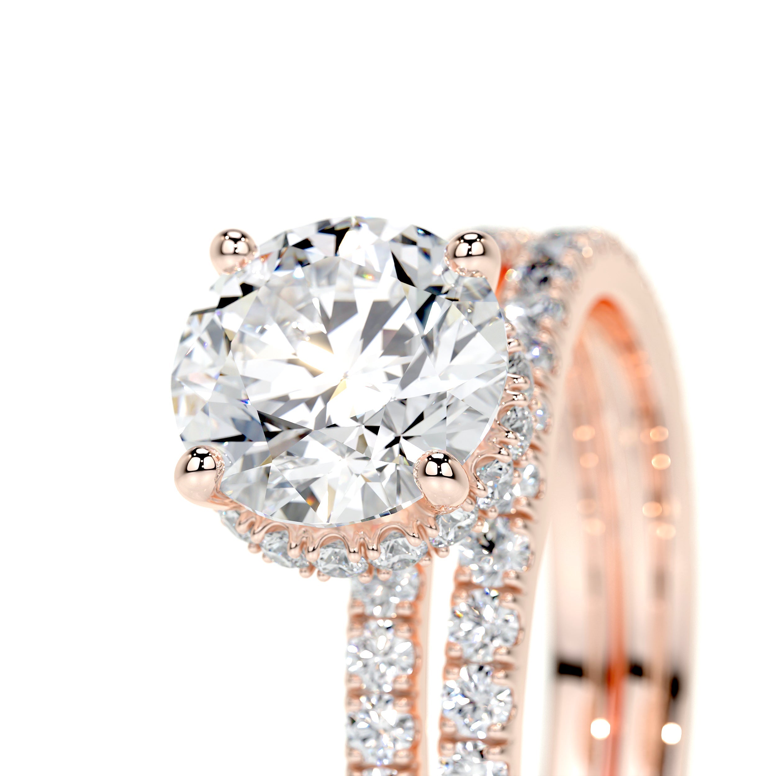 Vivienne Lab Grown Diamond Bridal Set -14K Rose Gold