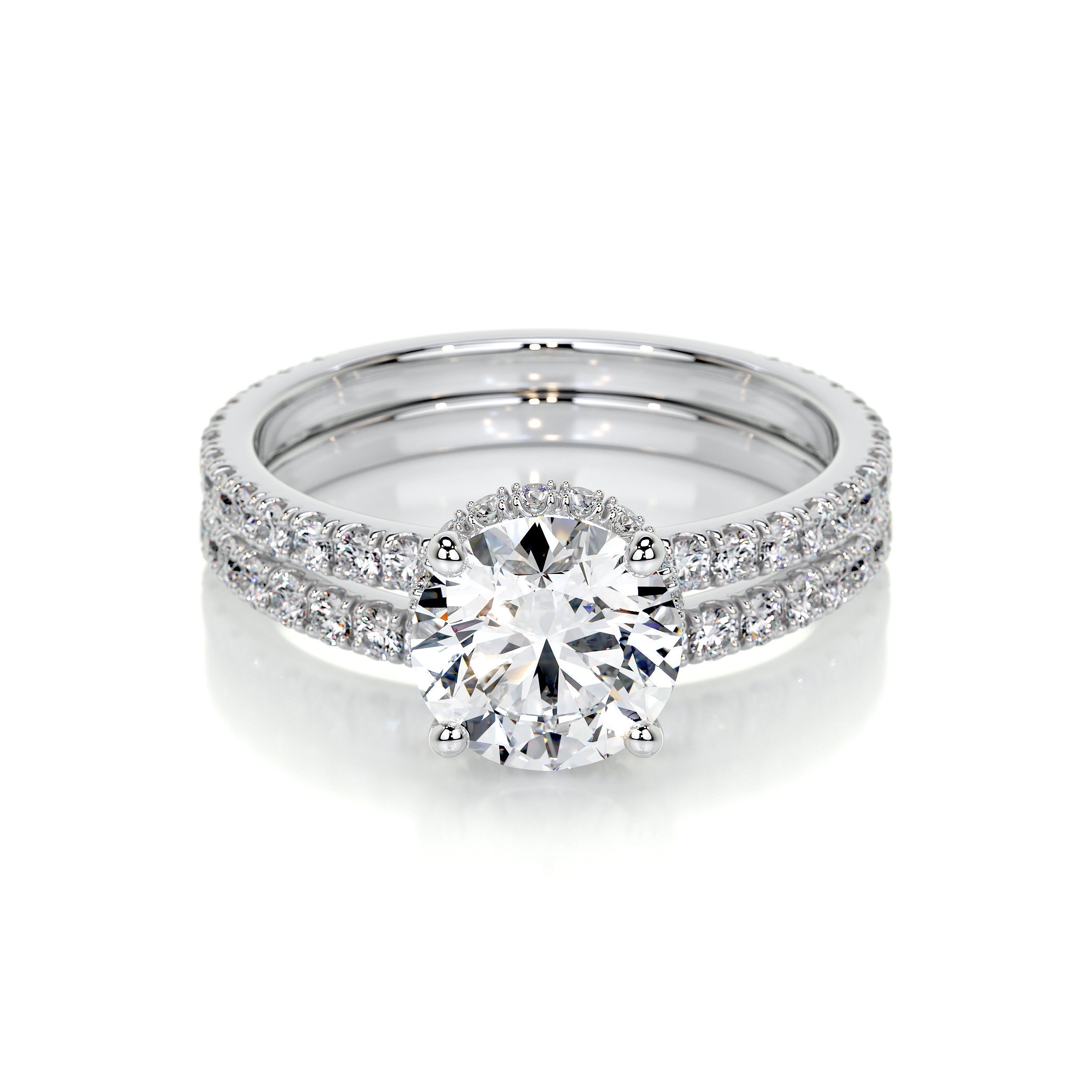 Vivienne Lab Grown Diamond Bridal Set -18K White Gold