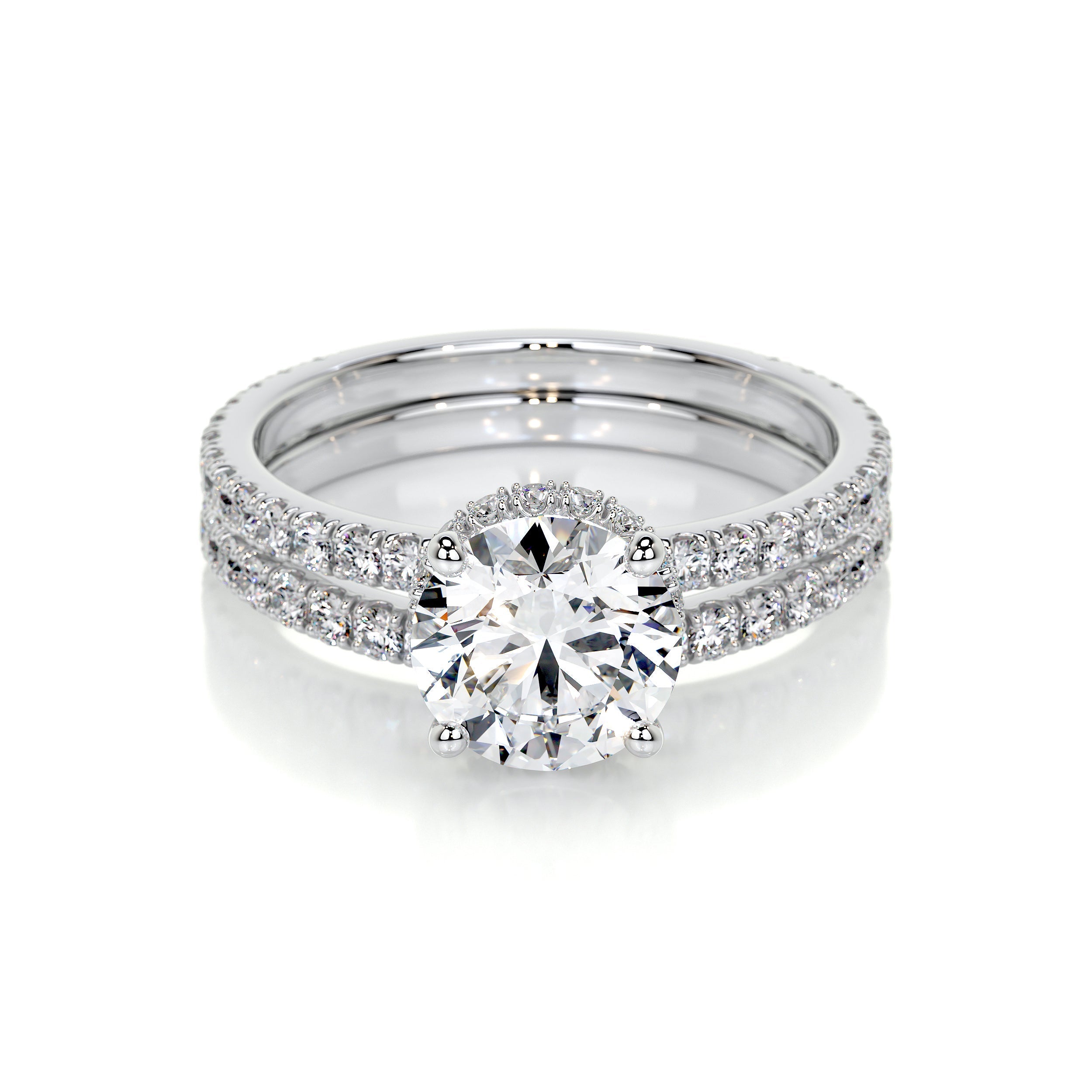 Vivienne Lab Grown Diamond Bridal Set -14K White Gold