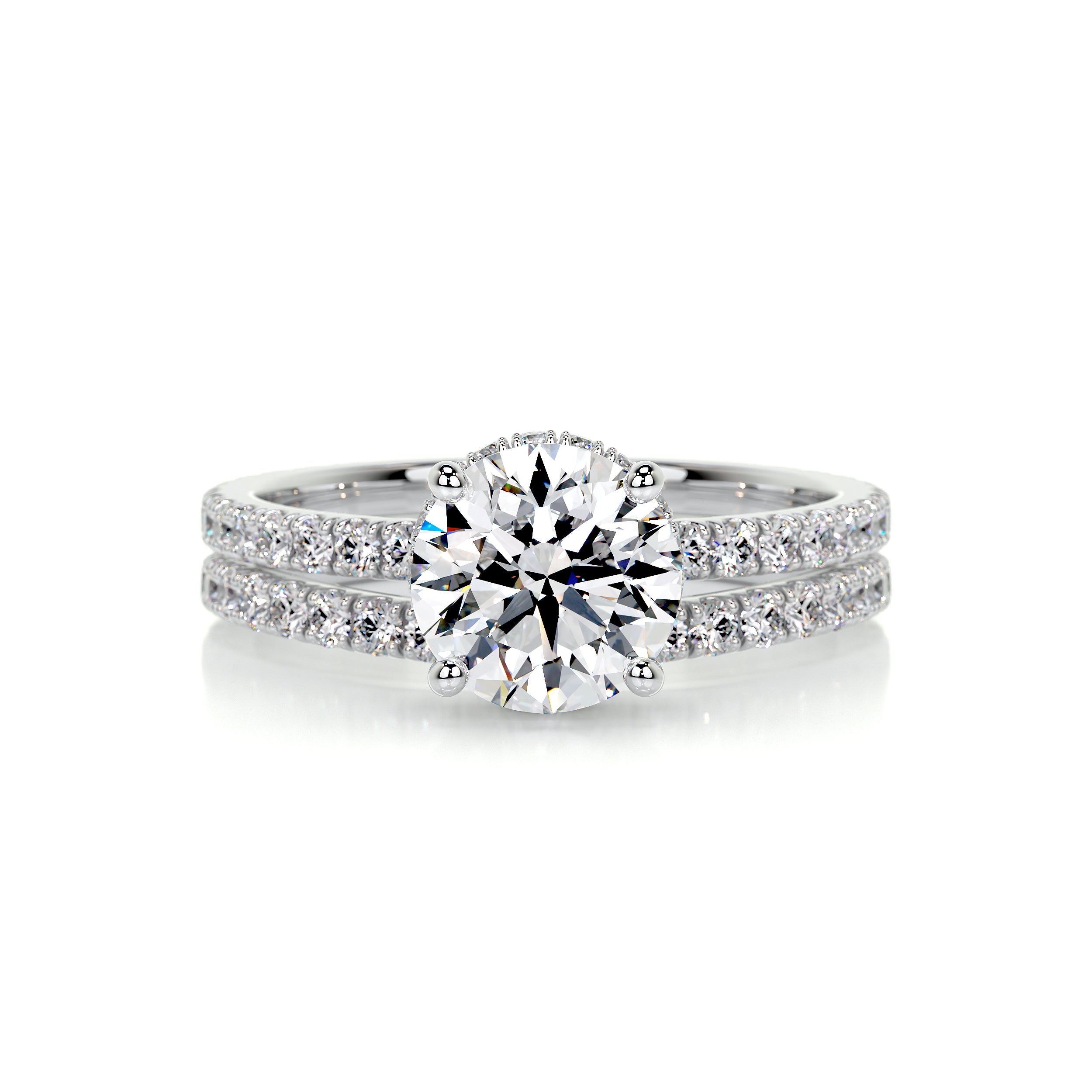 Vivienne Diamond Bridal Set -14K White Gold