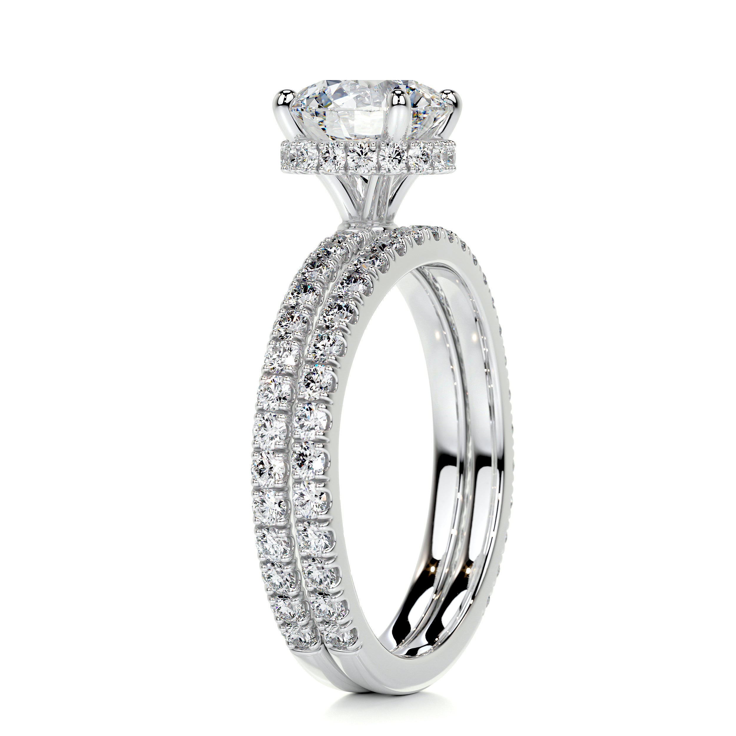 Vivienne Diamond Bridal Set -14K White Gold