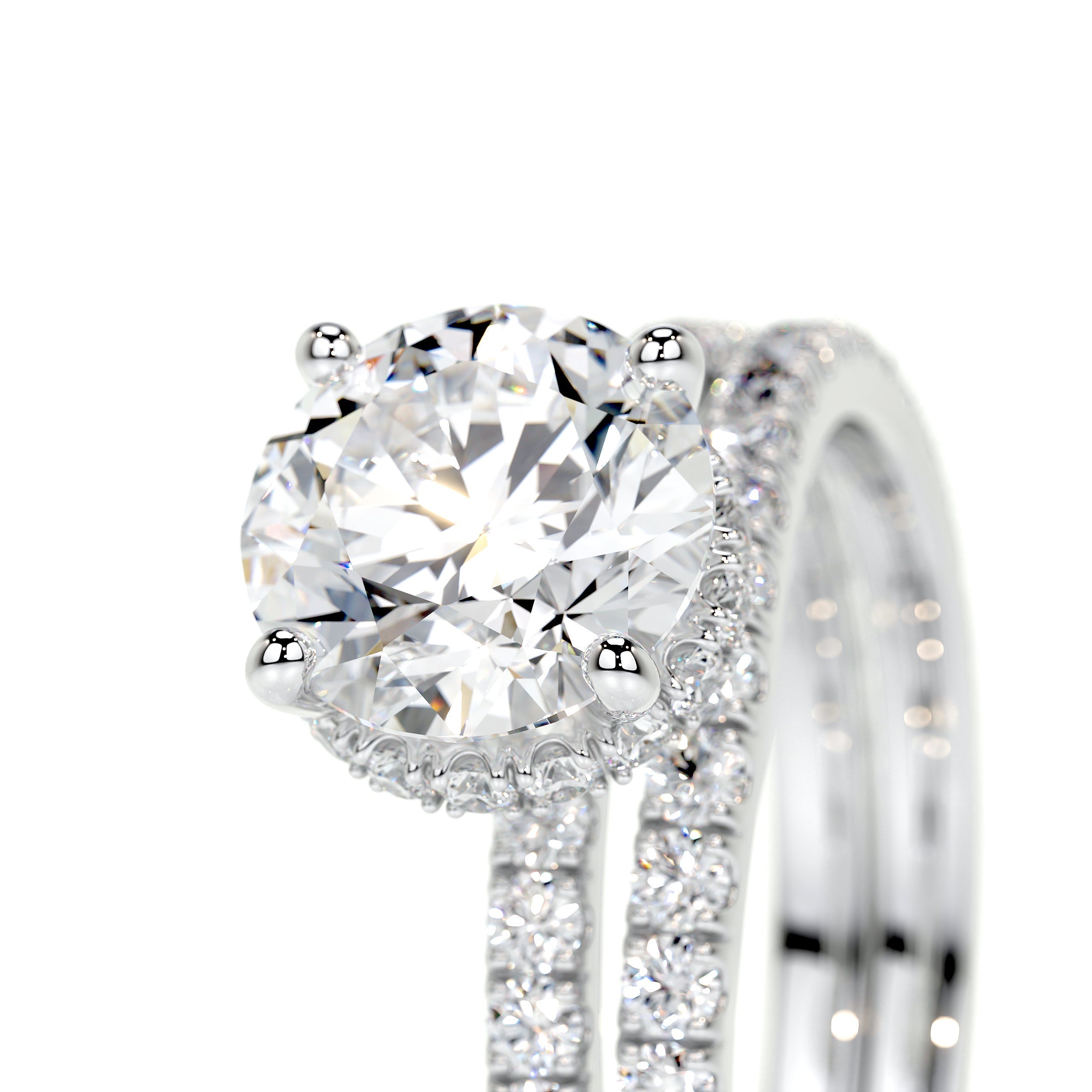 Vivienne Lab Grown Diamond Bridal Set -14K White Gold
